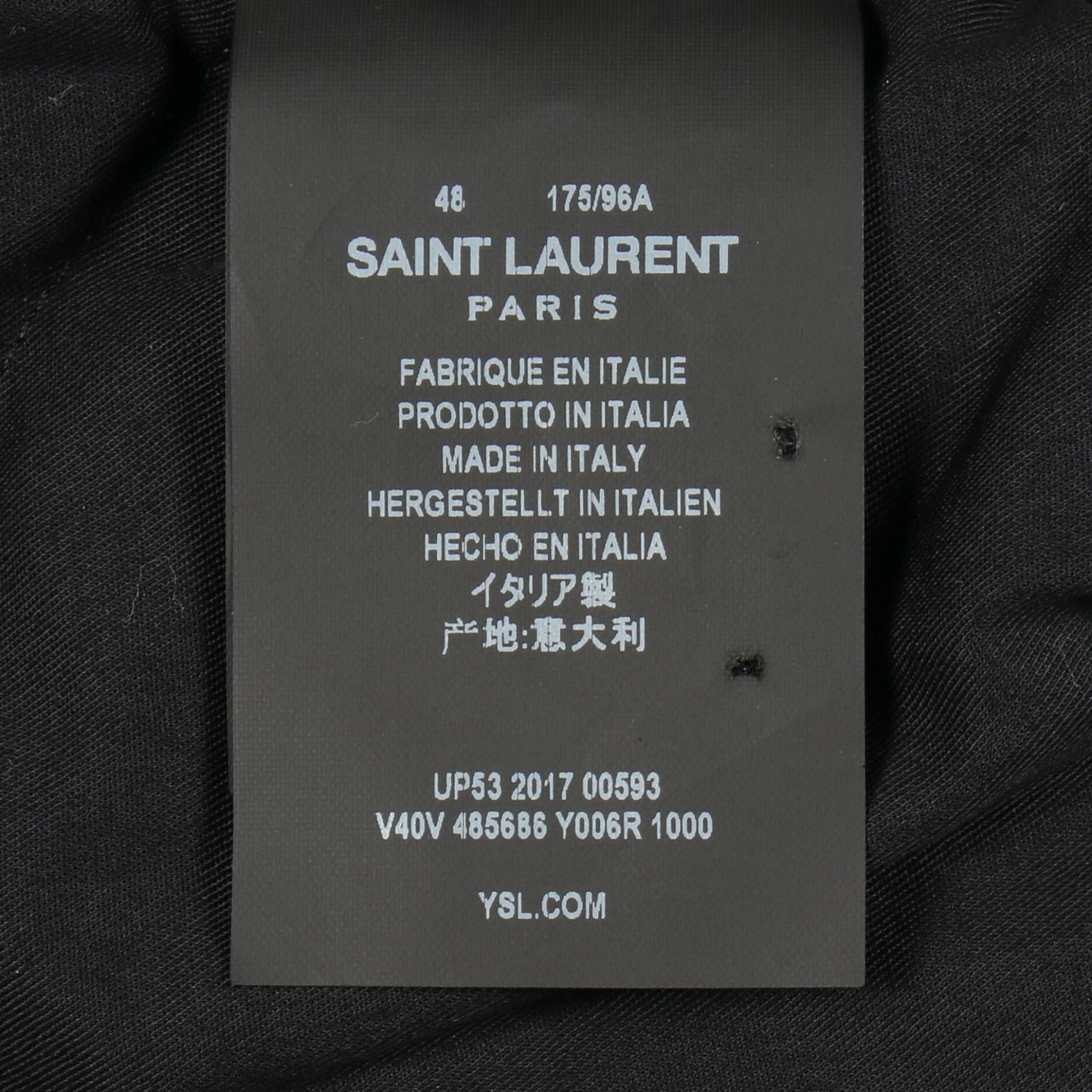 Yves Saint Laurent Yves Saint Laurent Saint Laurent Paris Cotton Jacket Textile Outerwear 485686 DUTY FREE for USA Size ONE SIZE - 4 Thumbnail