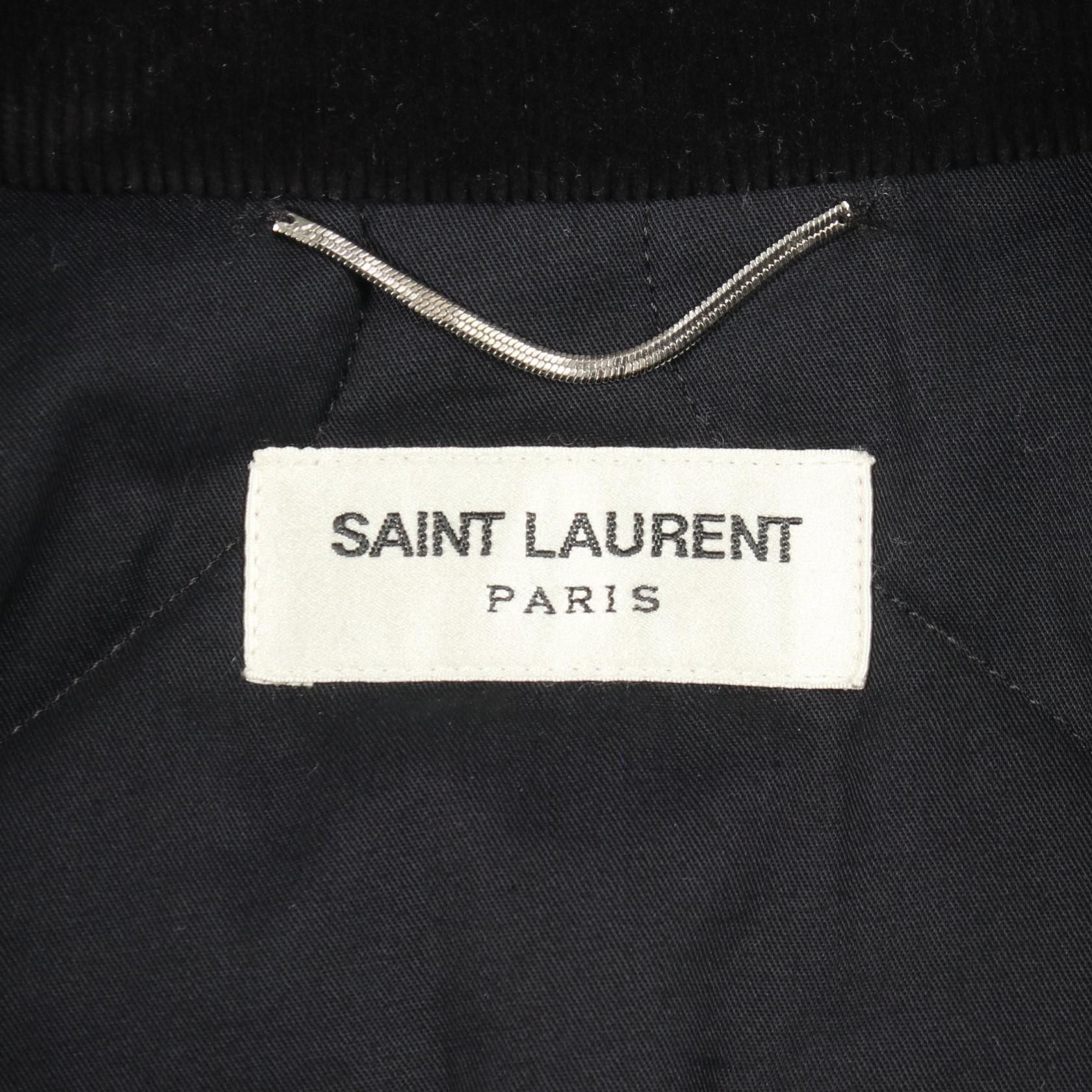 Yves Saint Laurent Yves Saint Laurent Saint Laurent Paris Cotton Jacket Textile Outerwear 485686 DUTY FREE for USA Size ONE SIZE - 3 Thumbnail