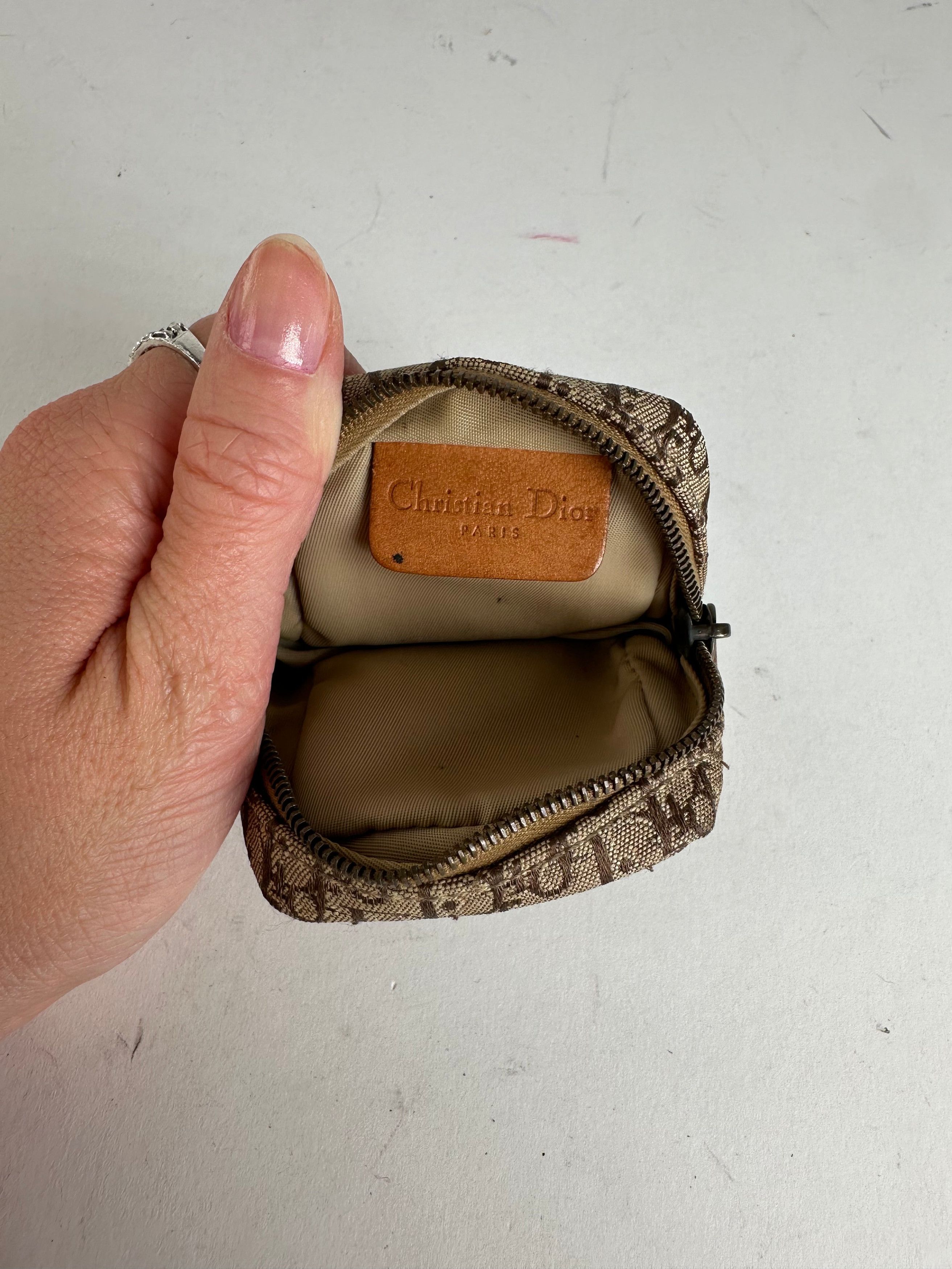 Dior Vintage Oblique Monogram Purse Brown Size ONE SIZE - 6 Thumbnail