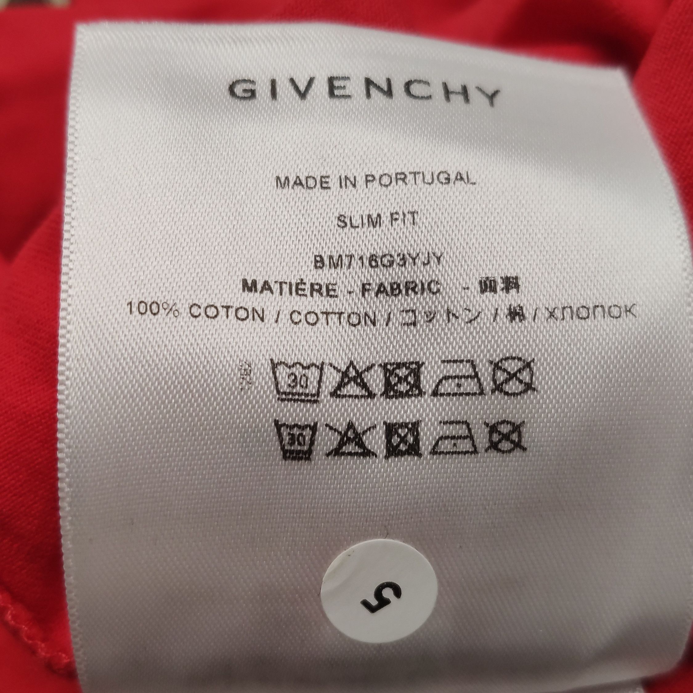Givenchy Givenchy Men m Short Sleeve Shirts Size US M / EU 48-50 / 2 - 8 Thumbnail
