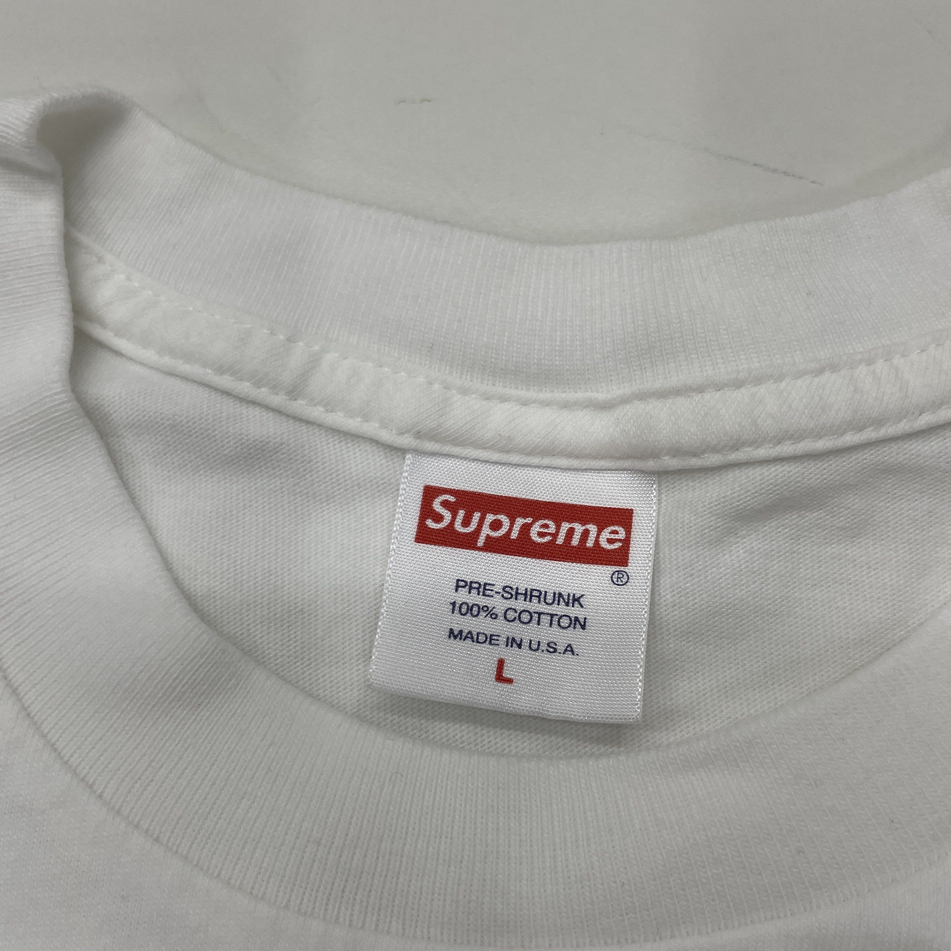 Supreme Supreme Cross Box Logo T-Shirt Size L Size US L / EU 52-54 / 3 - 3 Thumbnail