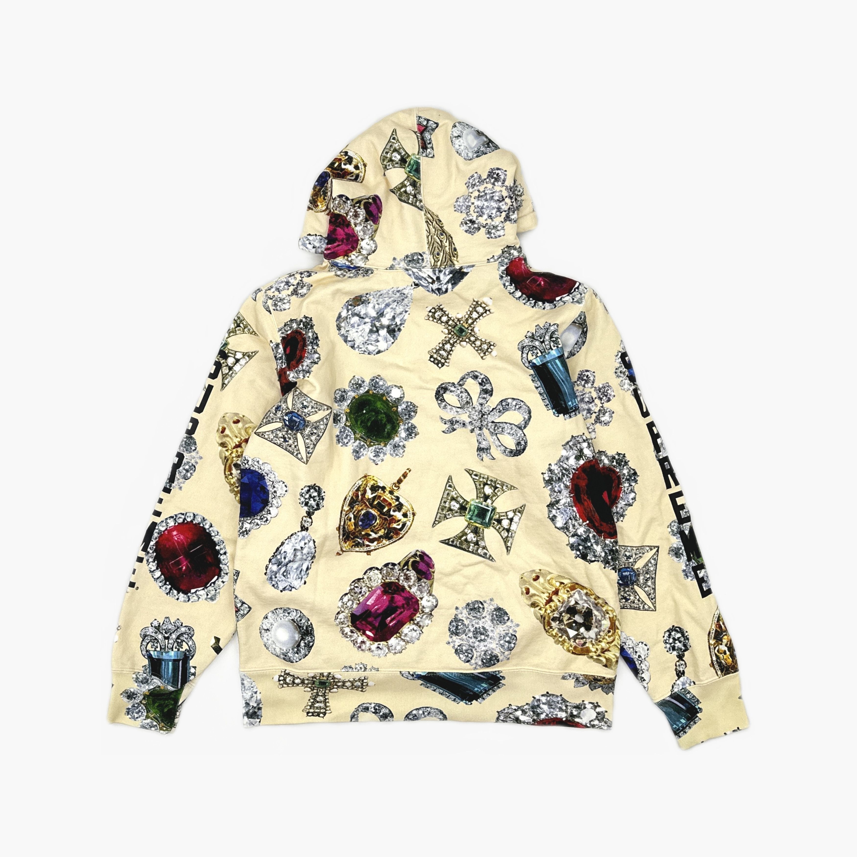 Supreme Supreme Jewels Hooded Sweatshirt Cream Size M Size US M / EU 48-50 / 2 - 2 Thumbnail