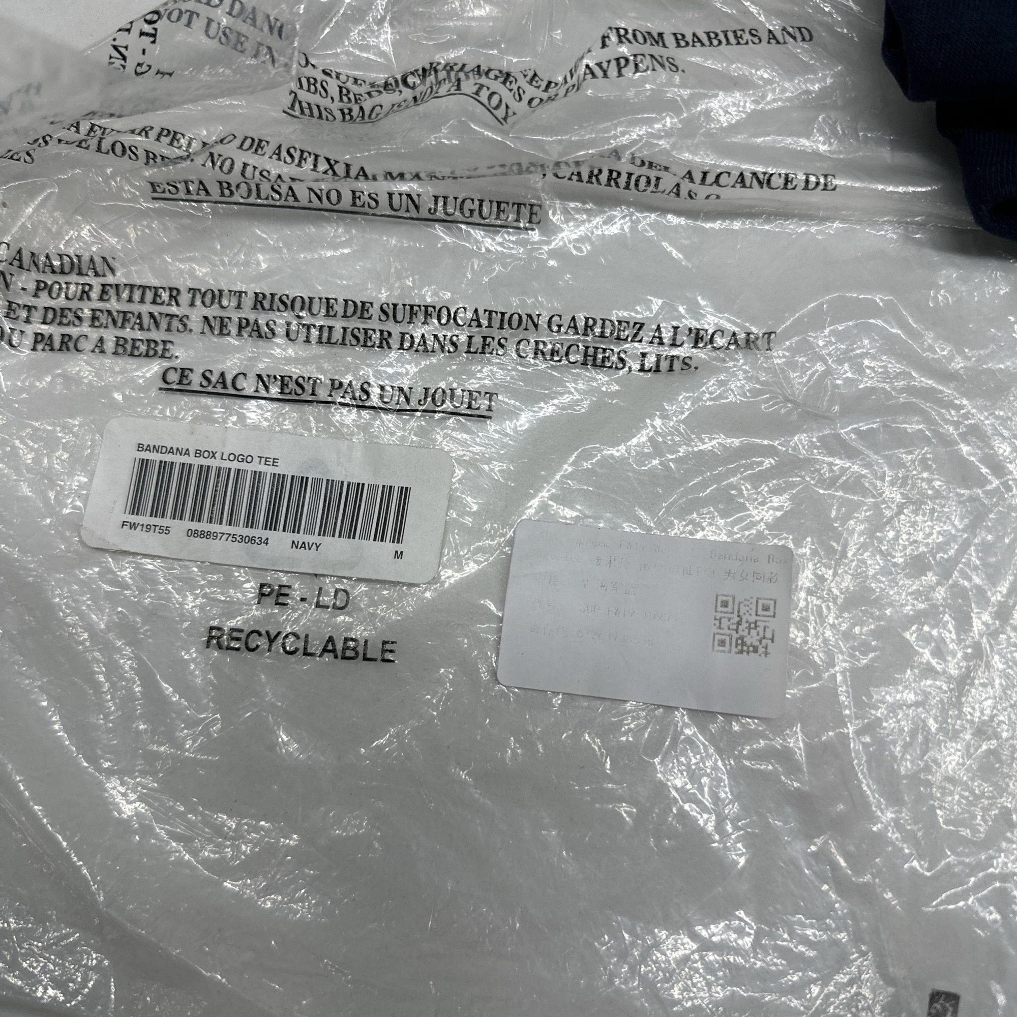 Supreme Supreme Bandana Box Logo T-Shirt Navy Size M Size US M / EU 48-50 / 2 - 3 Thumbnail