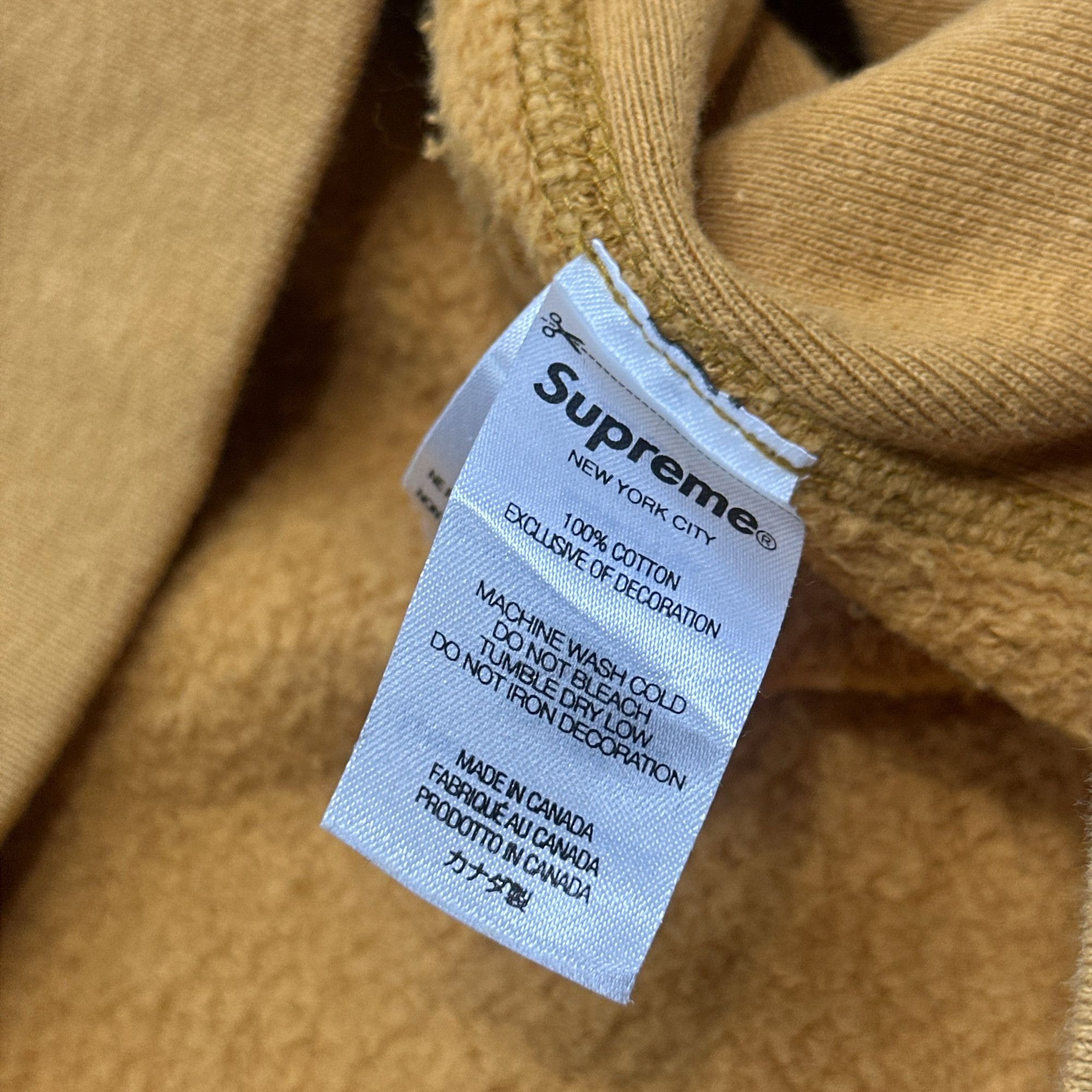 Supreme Supreme FW21 Box Logo Hoodie Mustard Size XL Size US XL / EU 56 / 4 - 4 Thumbnail