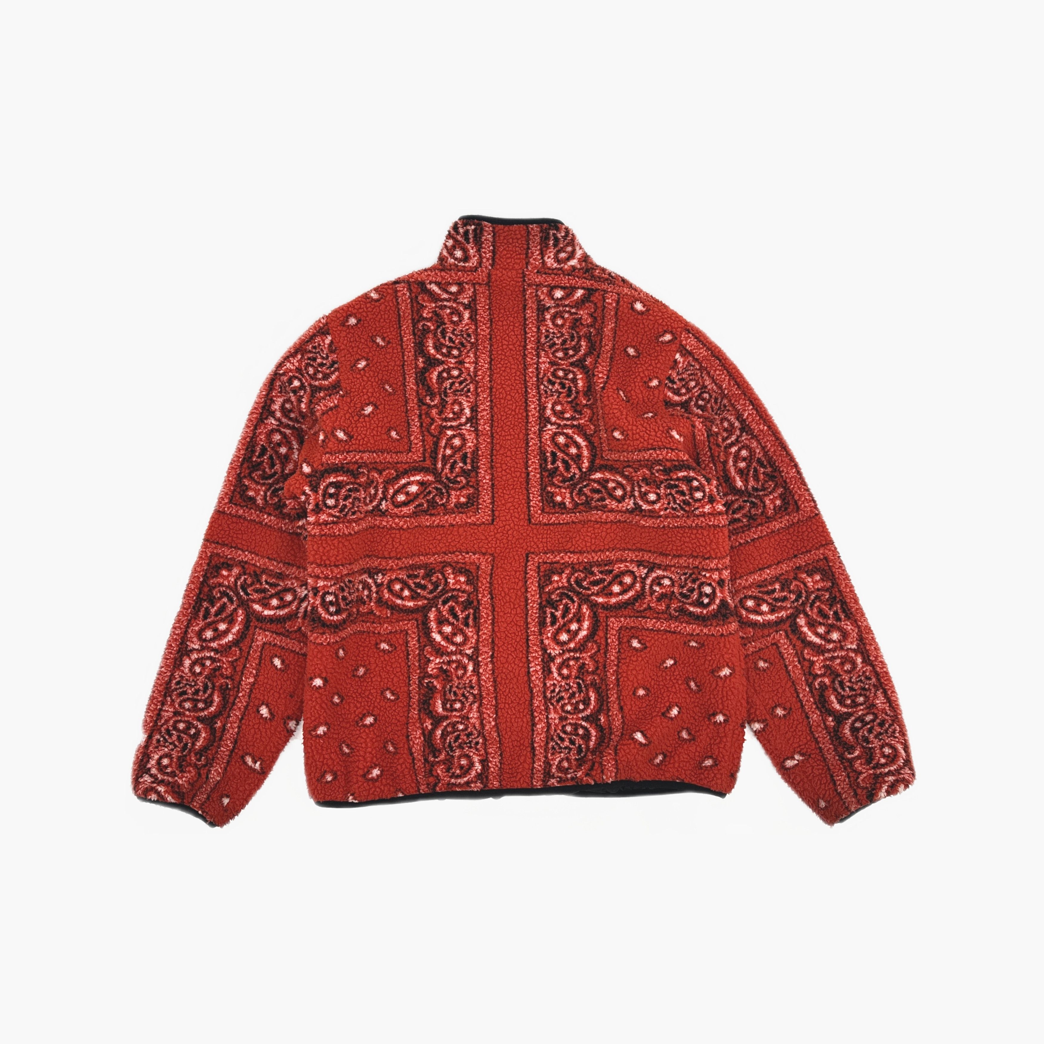 Supreme Supreme Bandana Reversible Fleece Jacket Size L Size US L / EU 52-54 / 3 - 4 Thumbnail