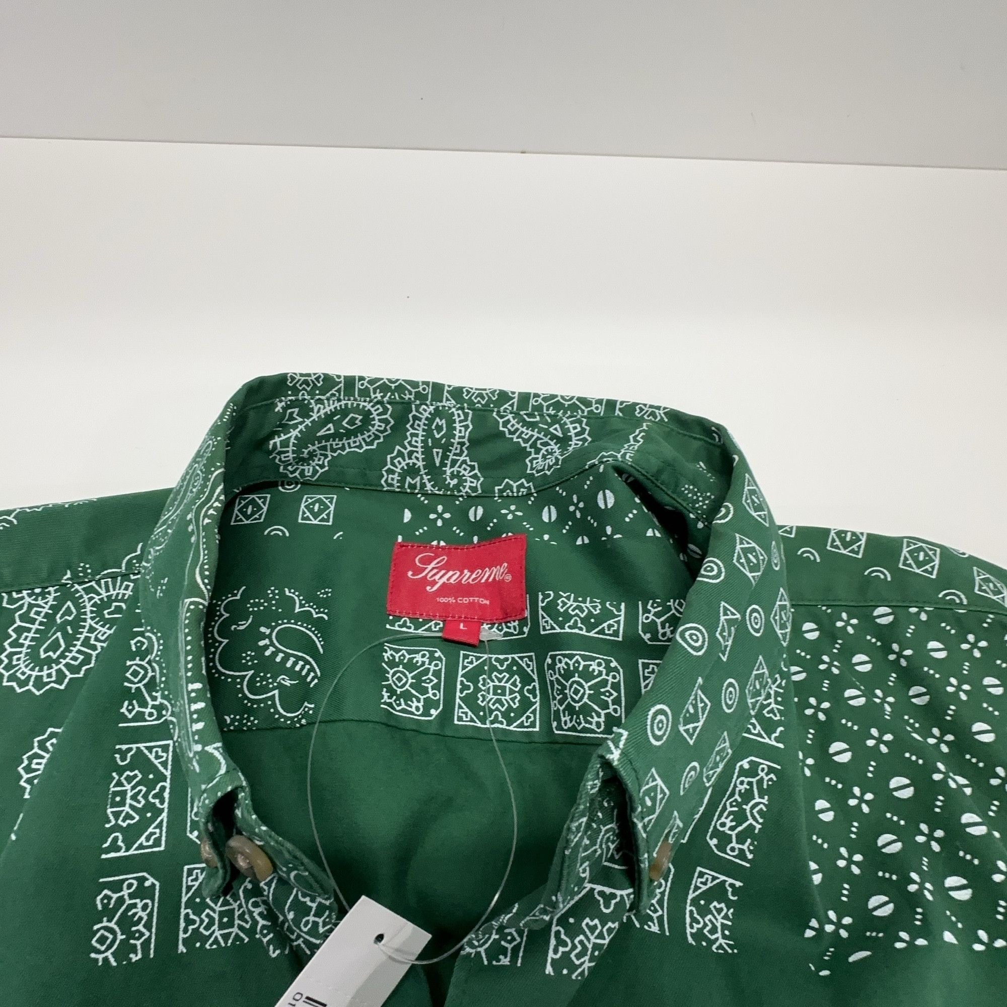 Supreme Supreme Paisley Grid Shirt Size L Size US L / EU 52-54 / 3 - 6 Thumbnail