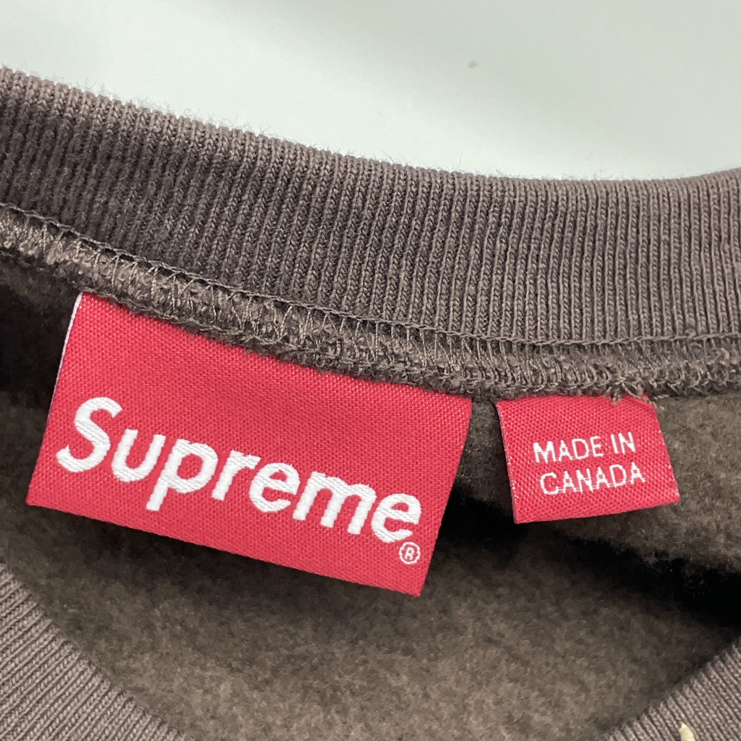 Supreme Supreme Box Logo Crewneck Brown Size XXL Size US XXL / EU 58 / 5 - 3 Thumbnail