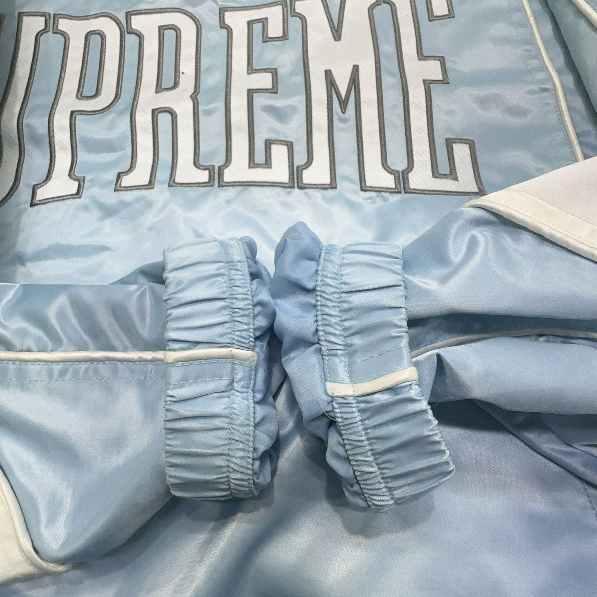 Supreme Supreme Satin Half-Zip Pullover Size L Size US L / EU 52-54 / 3 - 10 Thumbnail