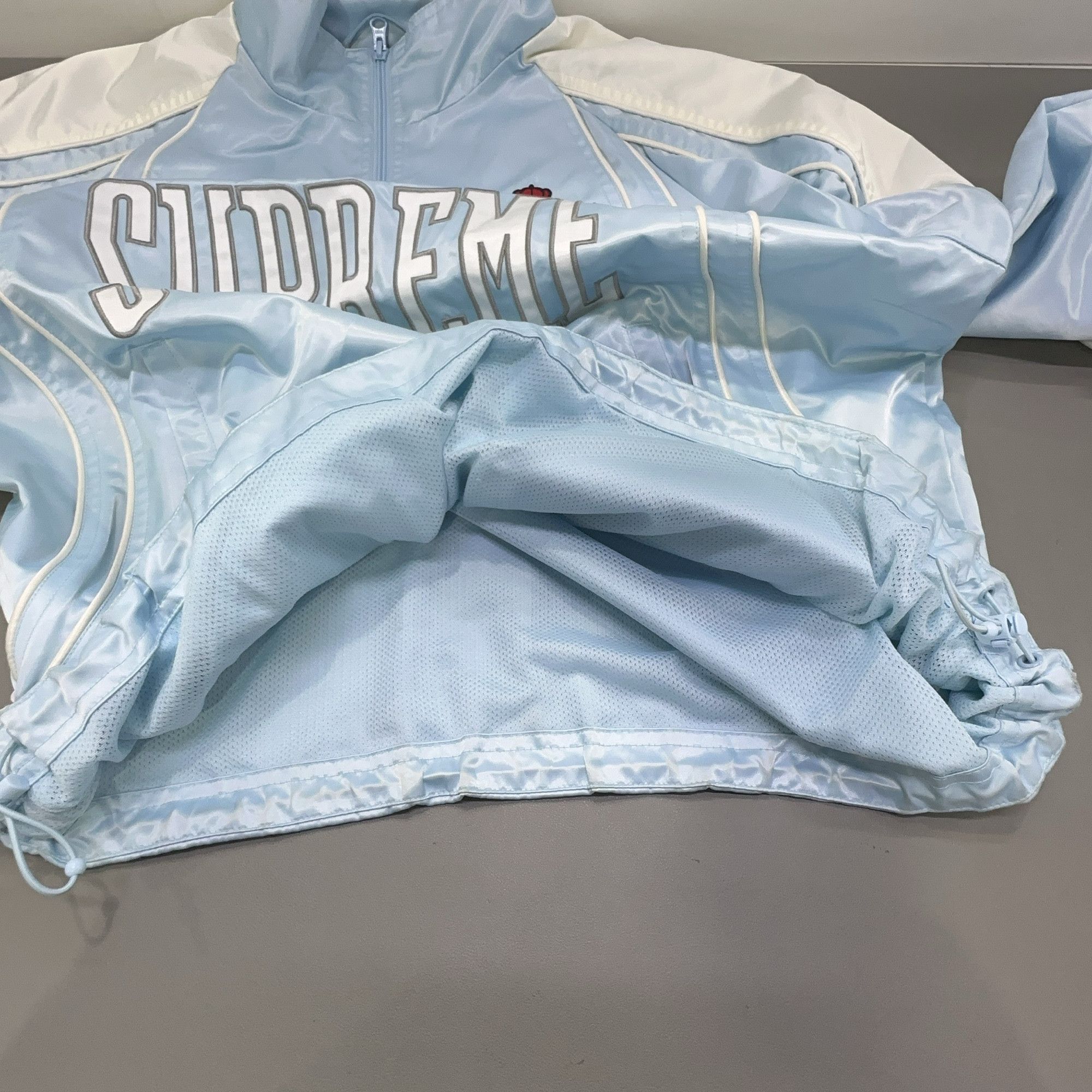 Supreme Supreme Satin Half-Zip Pullover Size L Size US L / EU 52-54 / 3 - 6 Thumbnail