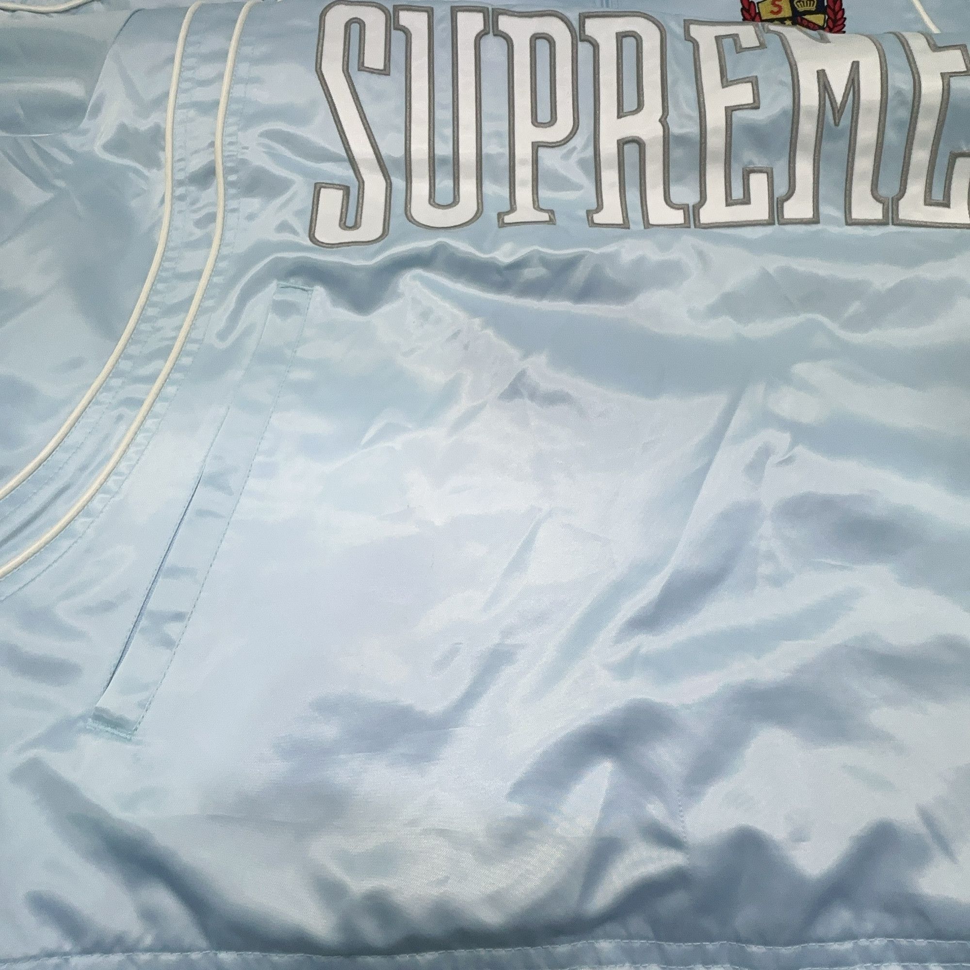 Supreme Supreme Satin Half-Zip Pullover Size L Size US L / EU 52-54 / 3 - 5 Thumbnail