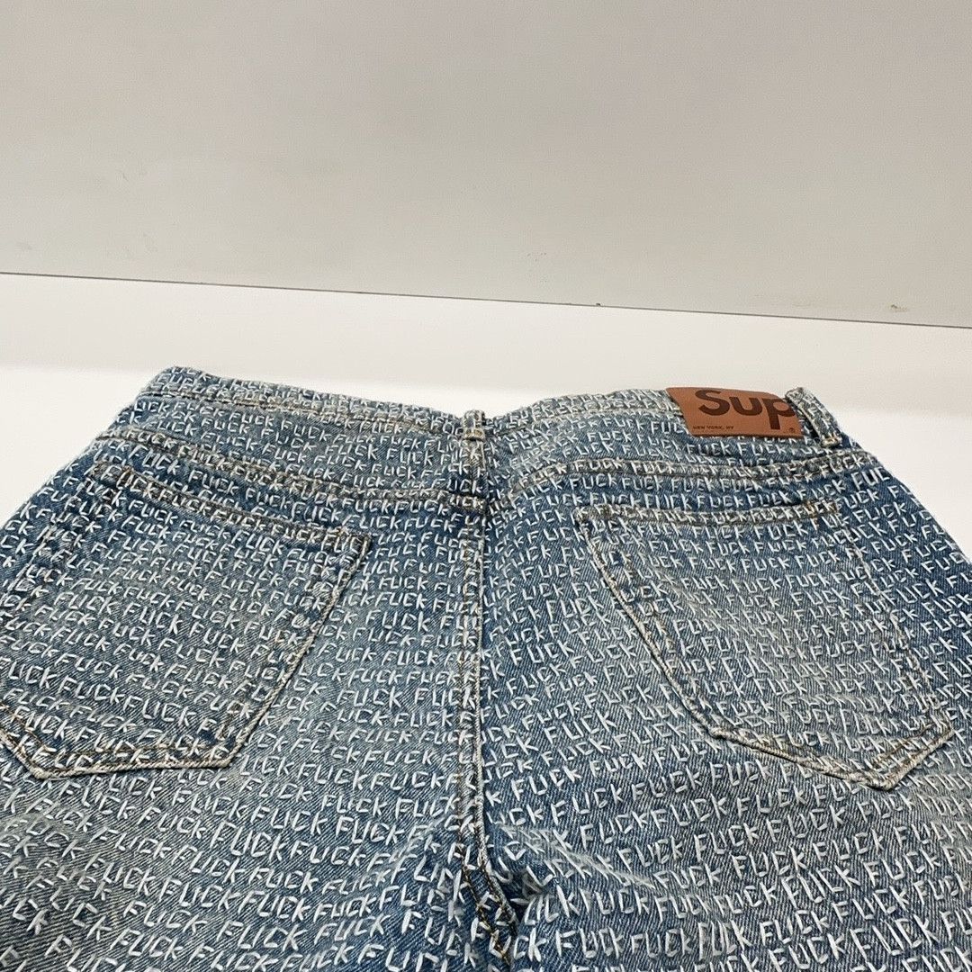 Supreme Supreme Embroidered Logo Denim Jeans Size 36 Size US 36 / EU 52 - 4 Thumbnail
