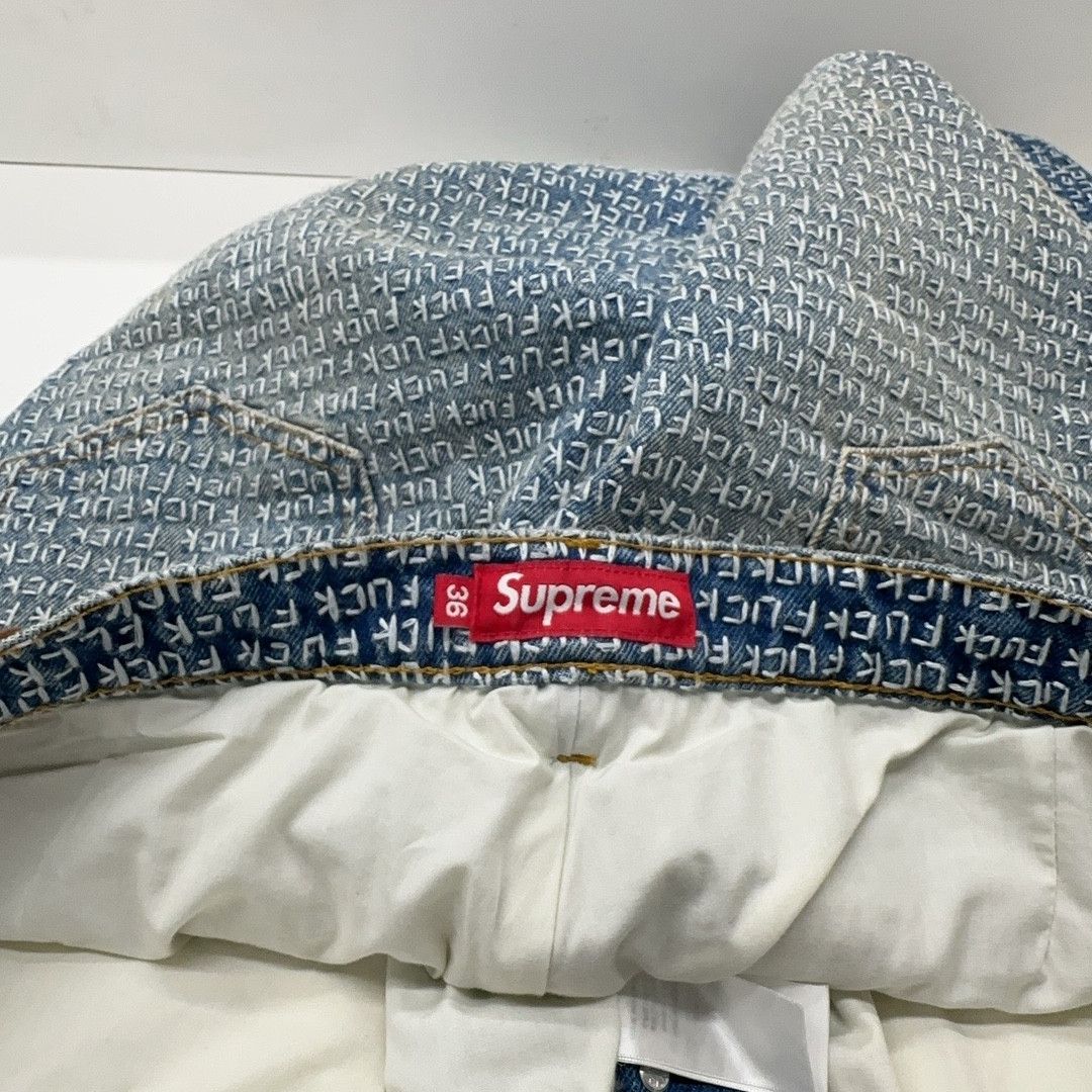 Supreme Supreme Embroidered Logo Denim Jeans Size 36 Size US 36 / EU 52 - 3 Thumbnail