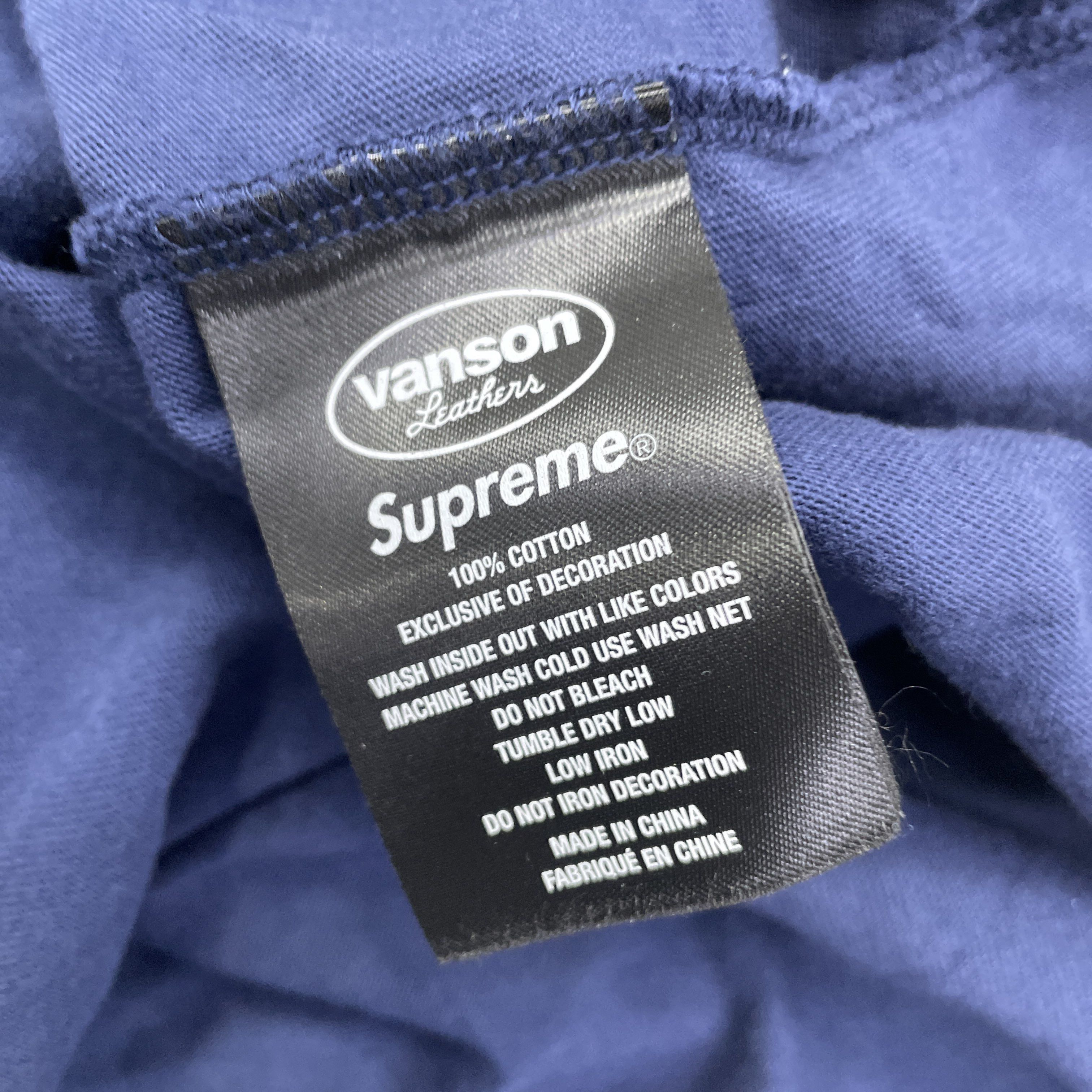 Supreme Supreme x Vanson Leathers Racing Long Sleeve T-Shirt Size L Size US L / EU 52-54 / 3 - 3 Thumbnail