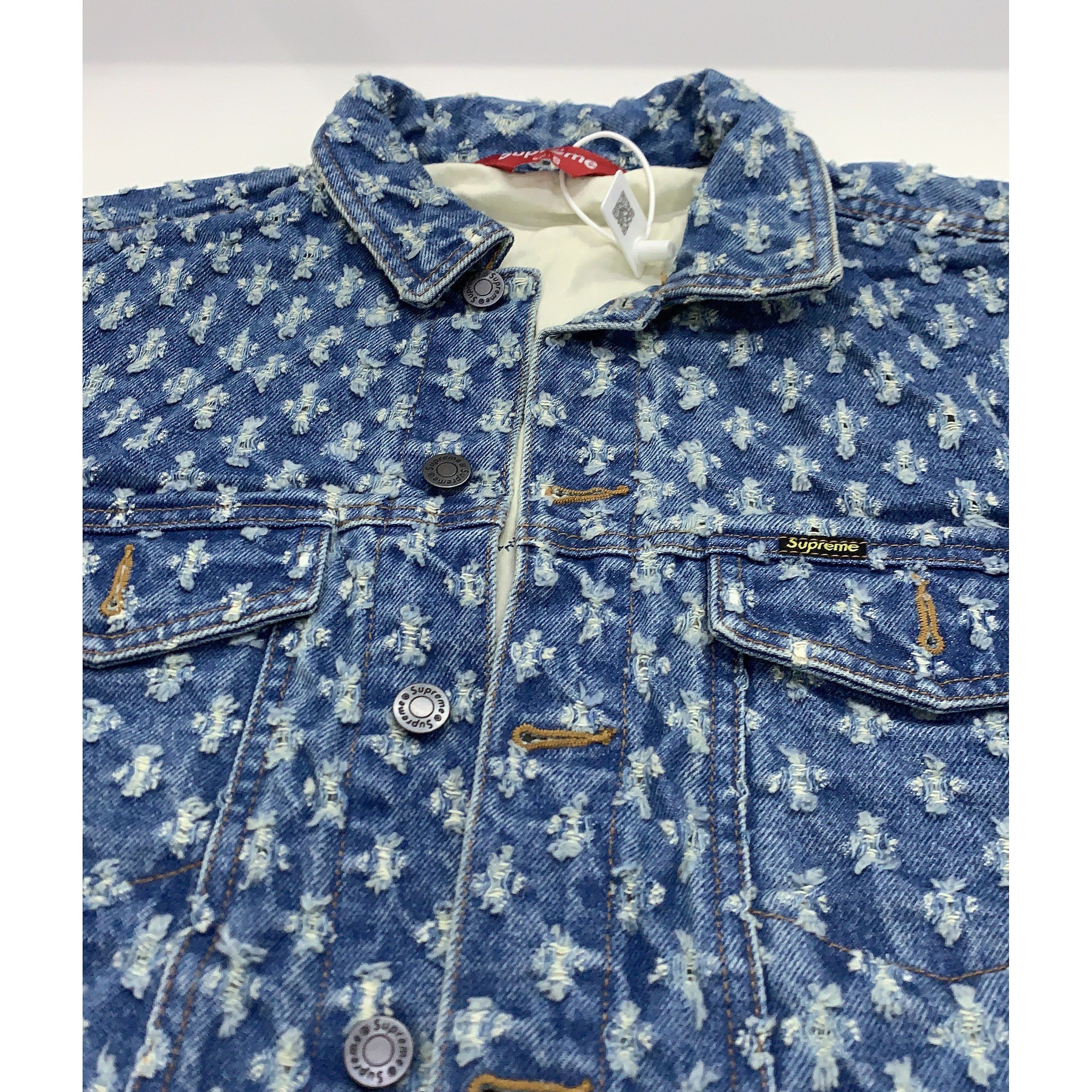 Supreme Supreme Hole Punch Denim Jacket Size S Size US S / EU 44-46 / 1 - 6 Thumbnail
