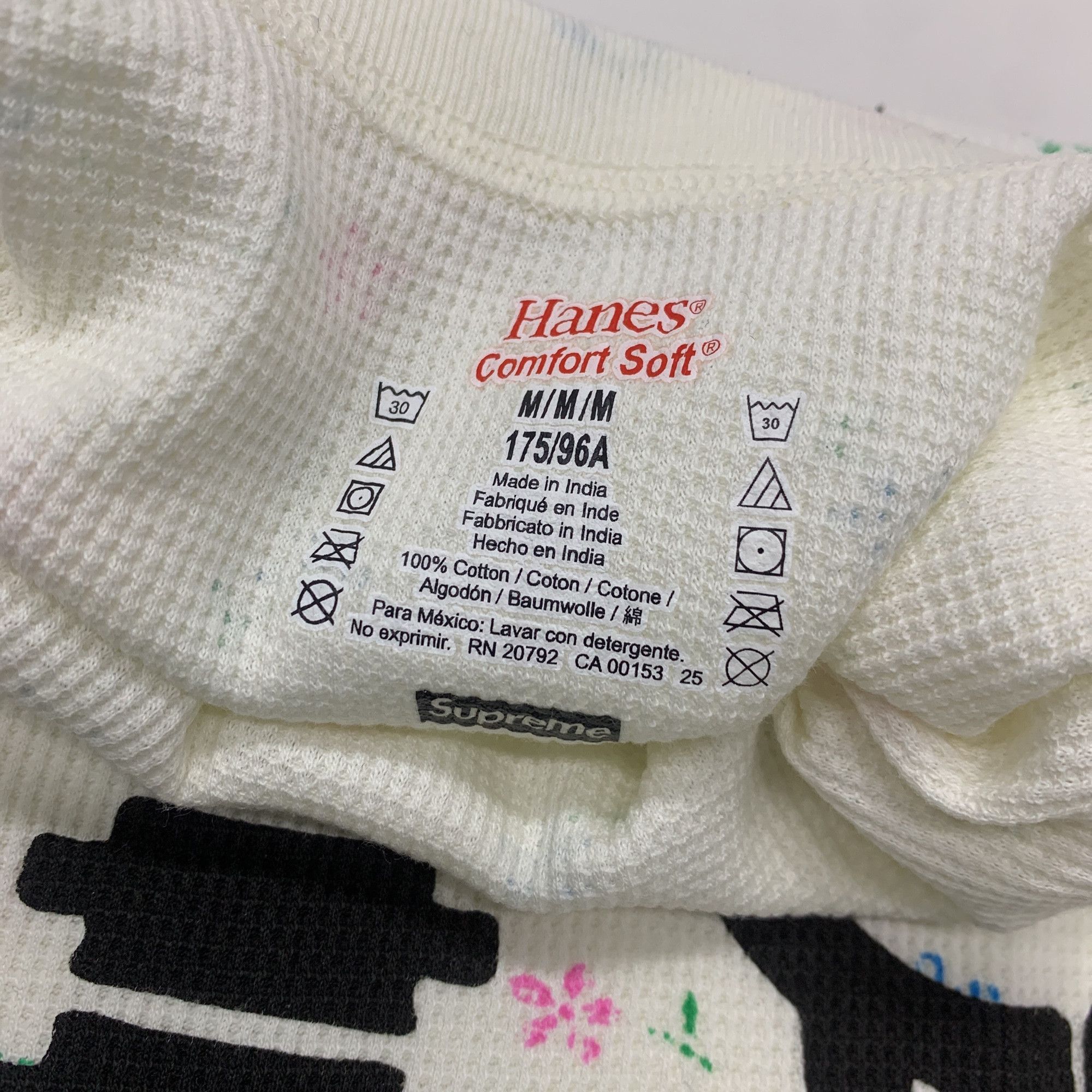 Supreme Supreme x Hanes Skeleton Floral Thermal Long Sleeve Tee Size Size US M / EU 48-50 / 2 - 2 Thumbnail