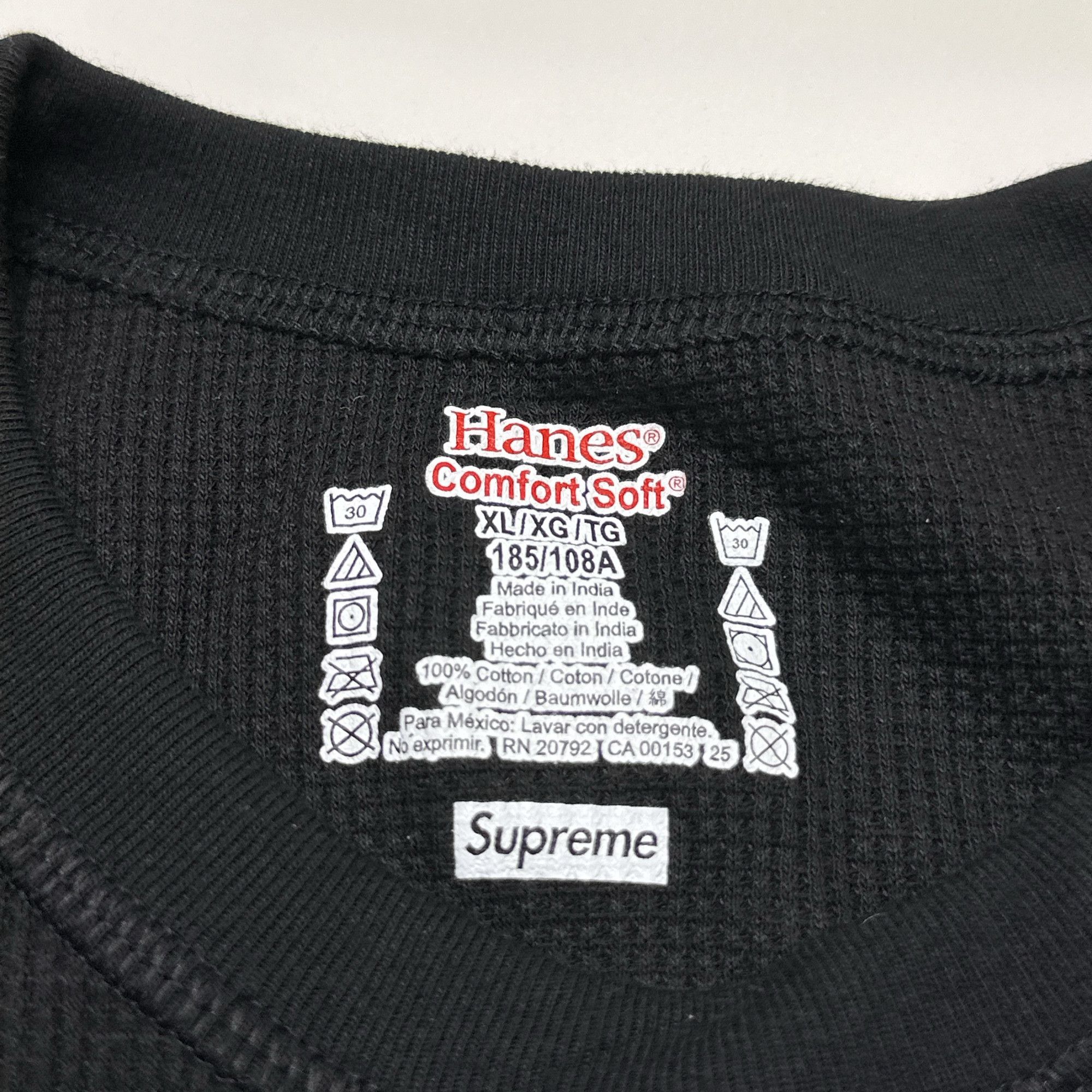 Supreme Supreme x Hanes Skeleton Thermal Long Sleeve T-Shirt XL Size US XL / EU 56 / 4 - 2 Thumbnail