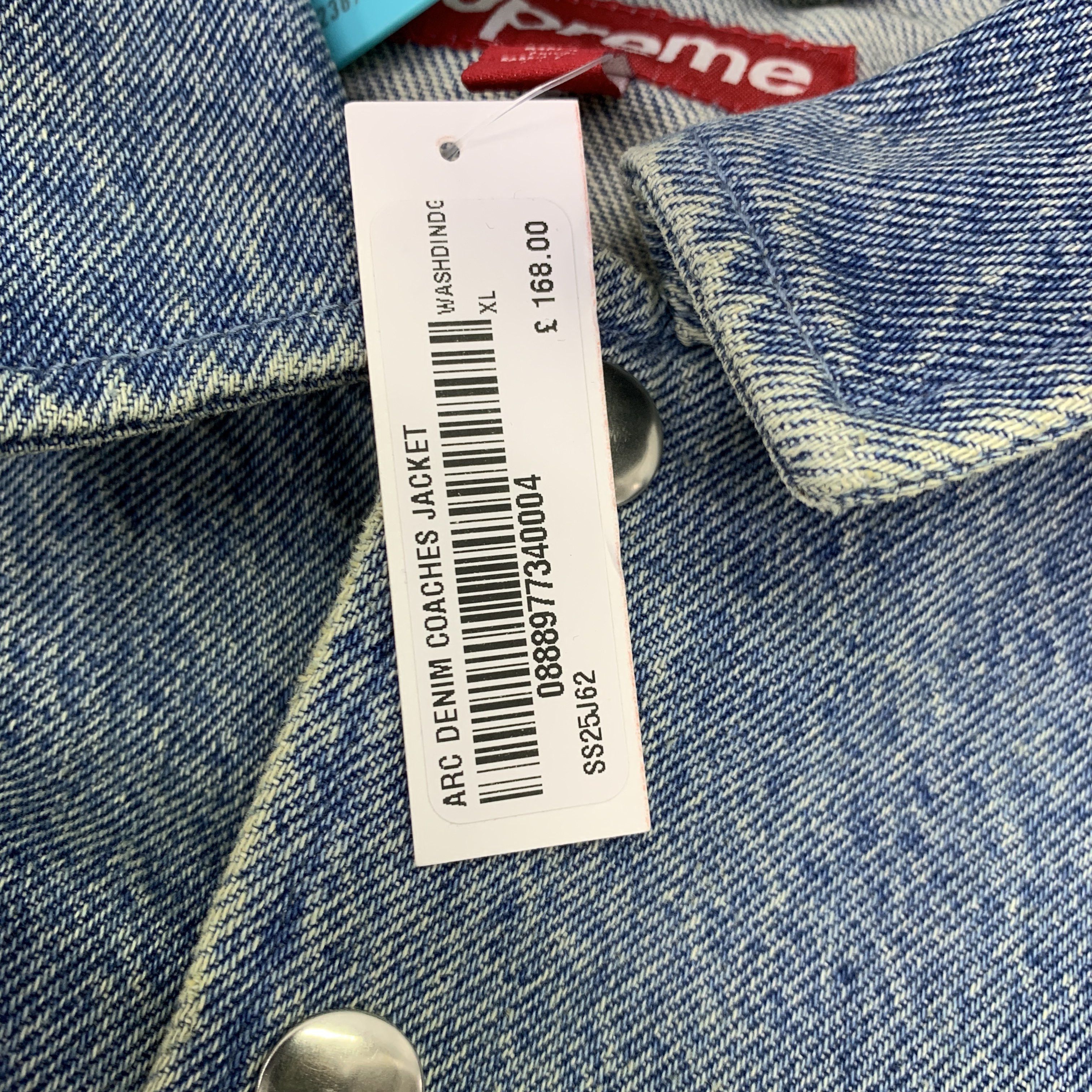 Supreme Supreme Arc Logo Denim Coaches Jacket Size XL Size US XL / EU 56 / 4 - 4 Thumbnail
