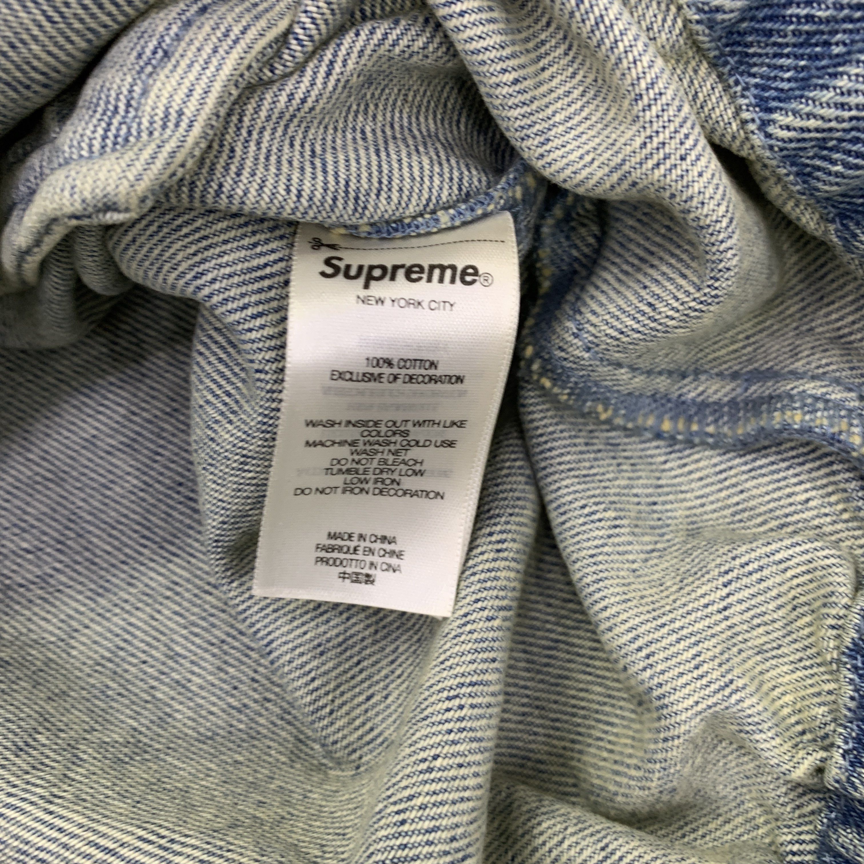 Supreme Supreme Arc Logo Denim Coaches Jacket Size XL Size US XL / EU 56 / 4 - 3 Thumbnail