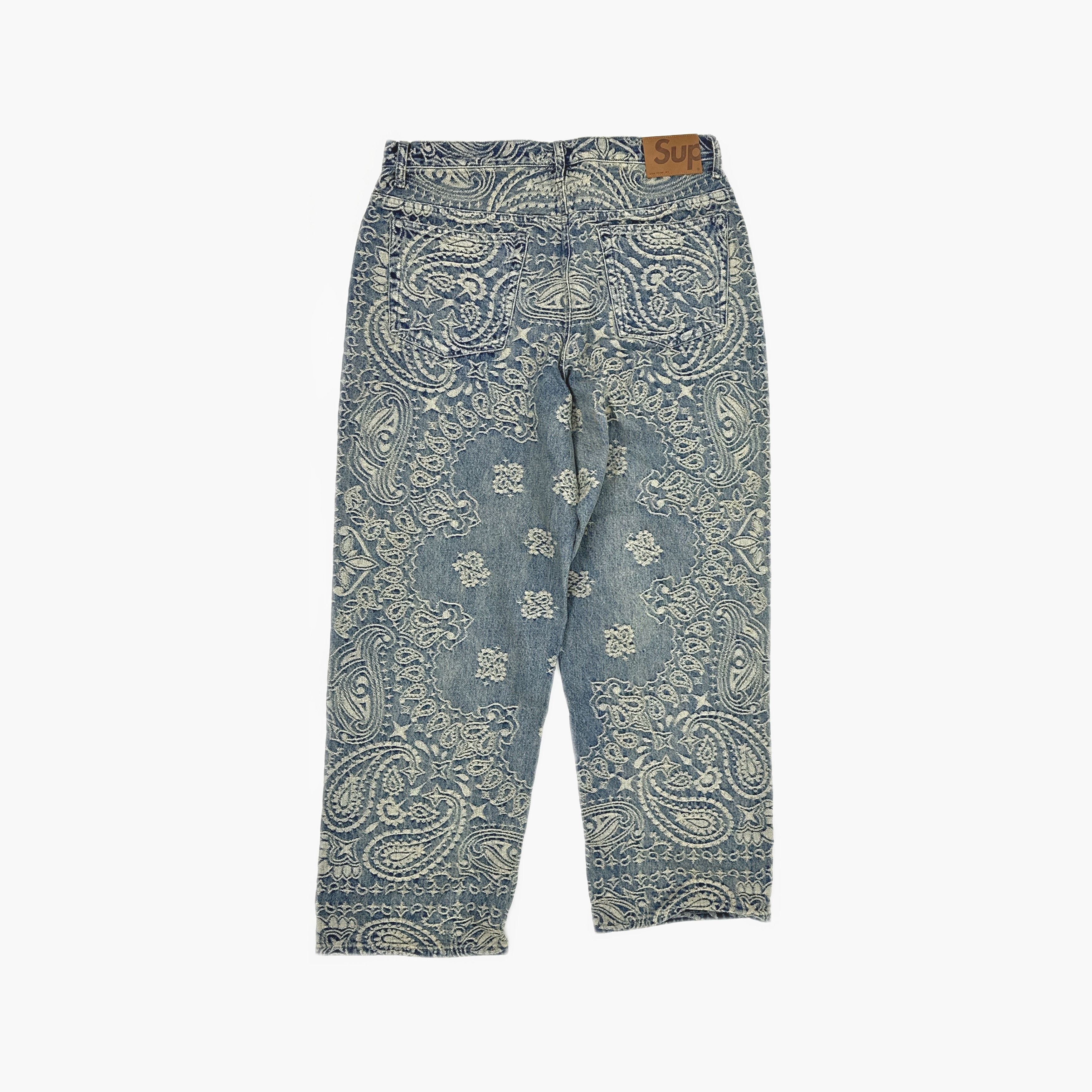 Supreme Supreme Bandana Jacquard Denim Jeans Size 32 Size US 32 / EU 48 - 2 Thumbnail
