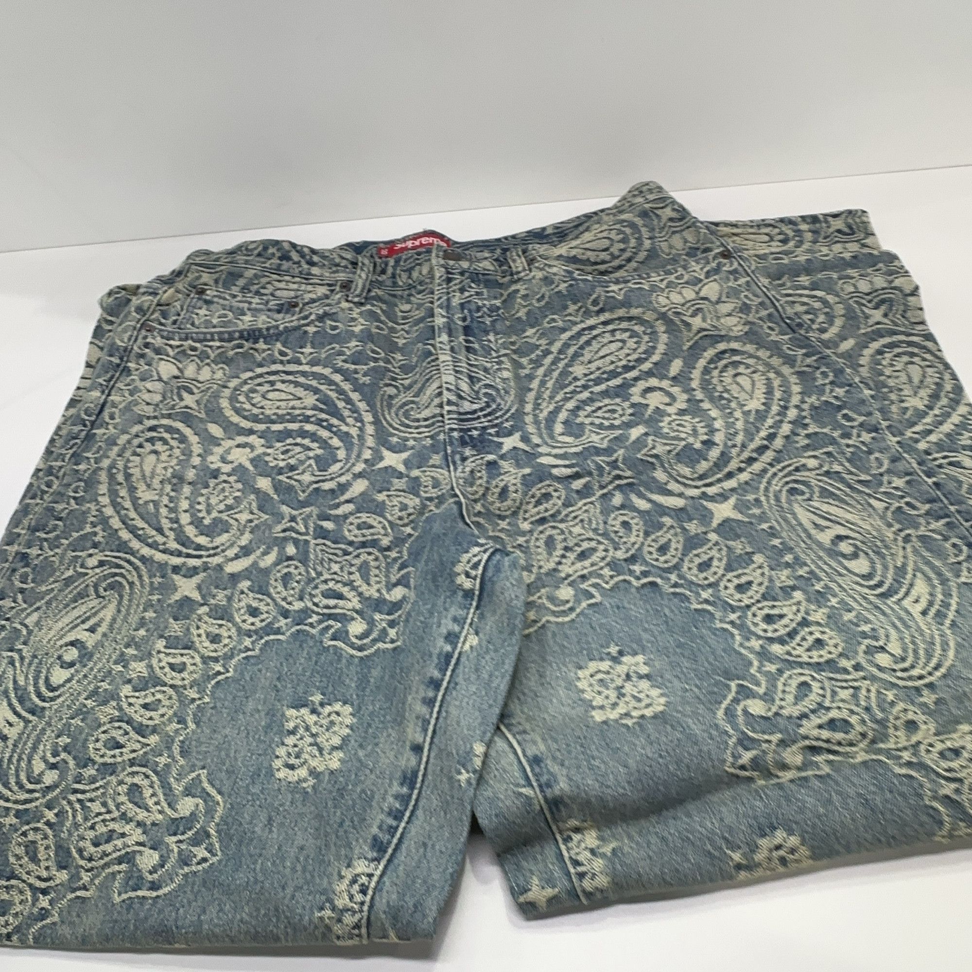 Supreme Supreme Bandana Jacquard Denim Jeans Size 32 Size US 32 / EU 48 - 7 Thumbnail