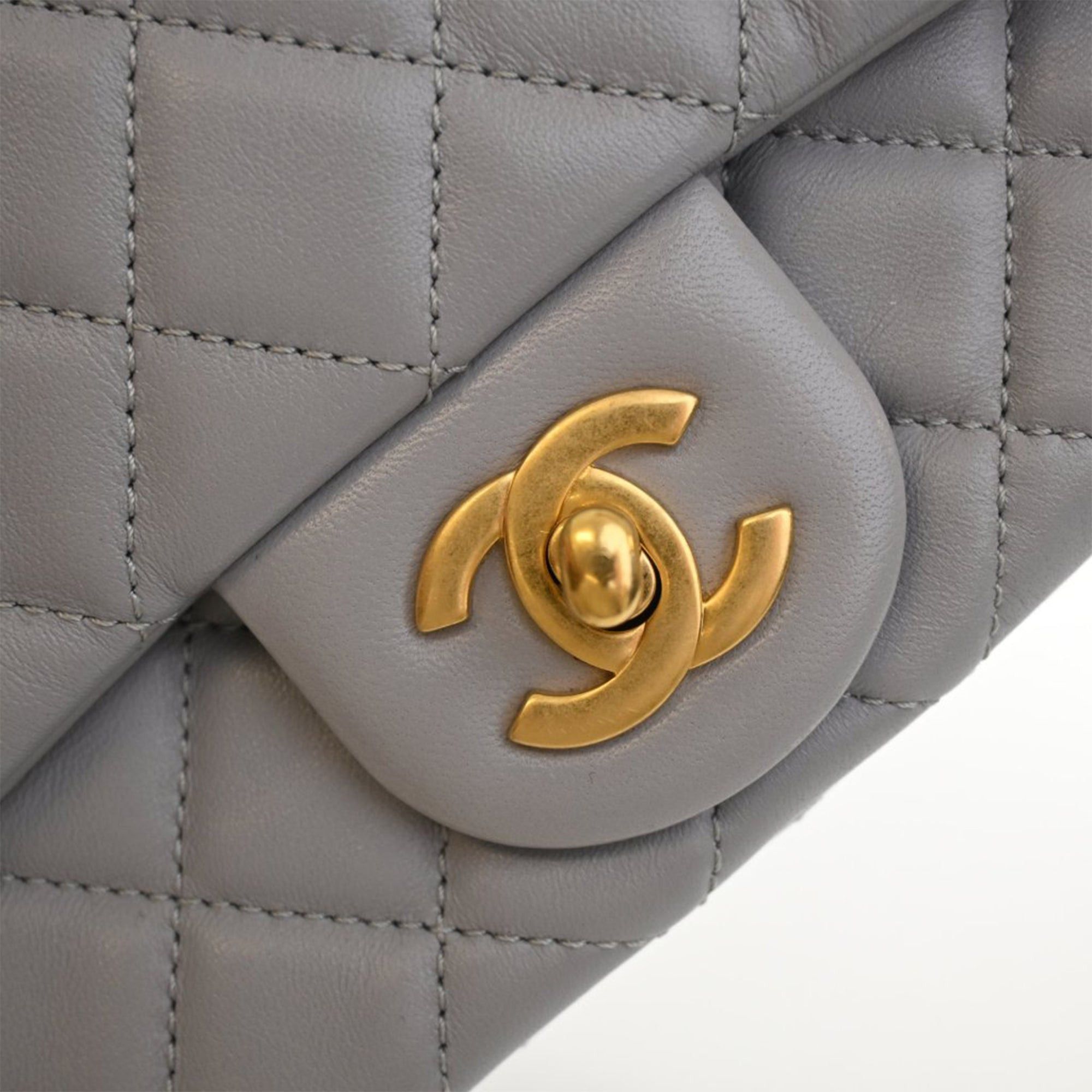 Chanel Mini Square Classic Lambskin Pearl Crush Single Flap Size ONE SIZE - 7 Thumbnail