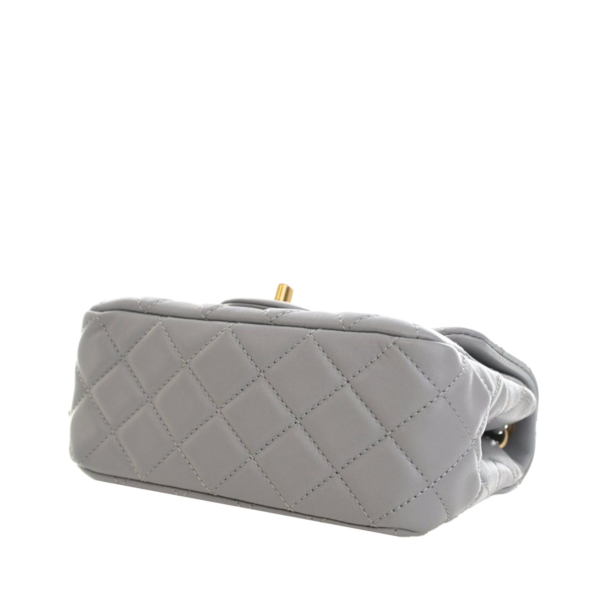 Chanel Mini Square Classic Lambskin Pearl Crush Single Flap Size ONE SIZE - 12 Thumbnail