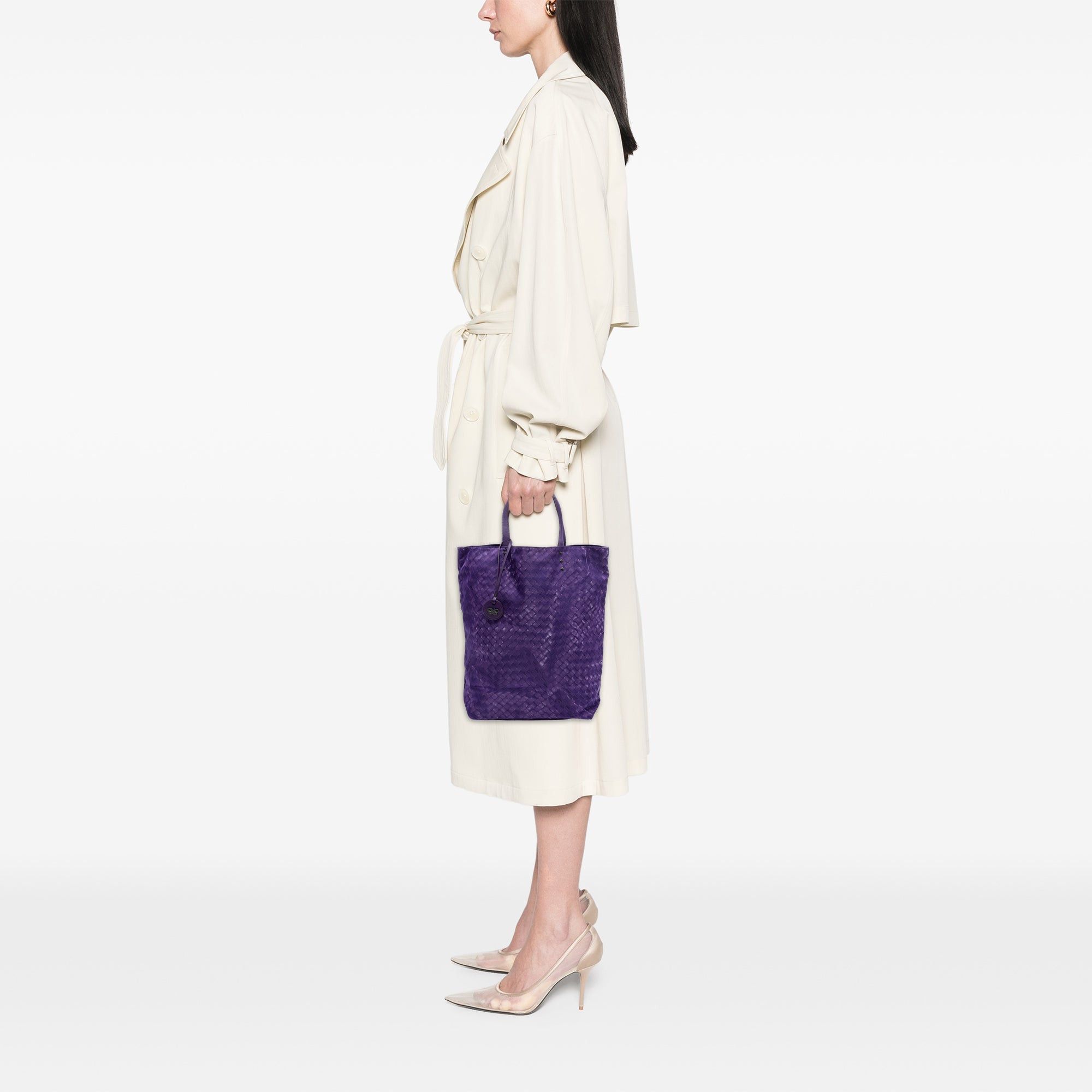Bottega Veneta Nylon Intrecciolusion Vertical Tote Size ONE SIZE - 7 Thumbnail