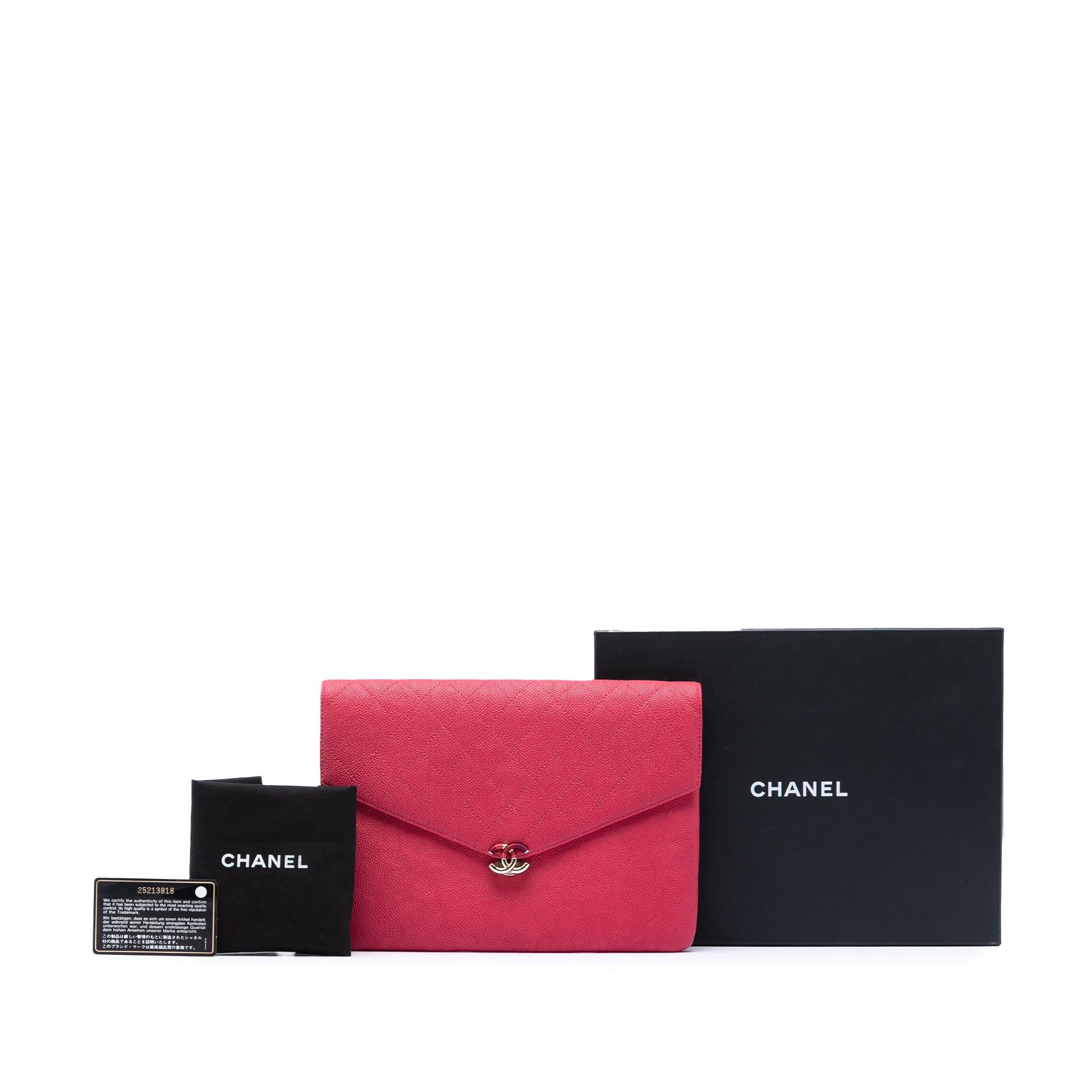 Chanel Paris Cuba Quilted Caviar Thread Around Envelope Clutch Size ONE SIZE - 8 Thumbnail