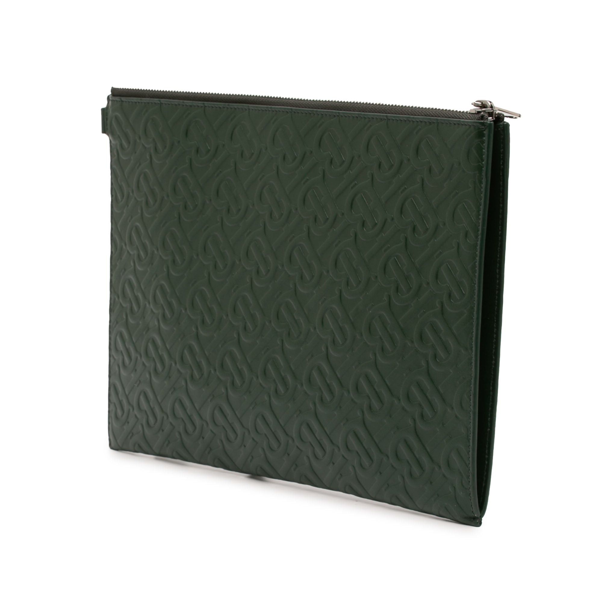 Burberry Embossed Leather TB Monogram Clutch Size ONE SIZE - 2 Thumbnail