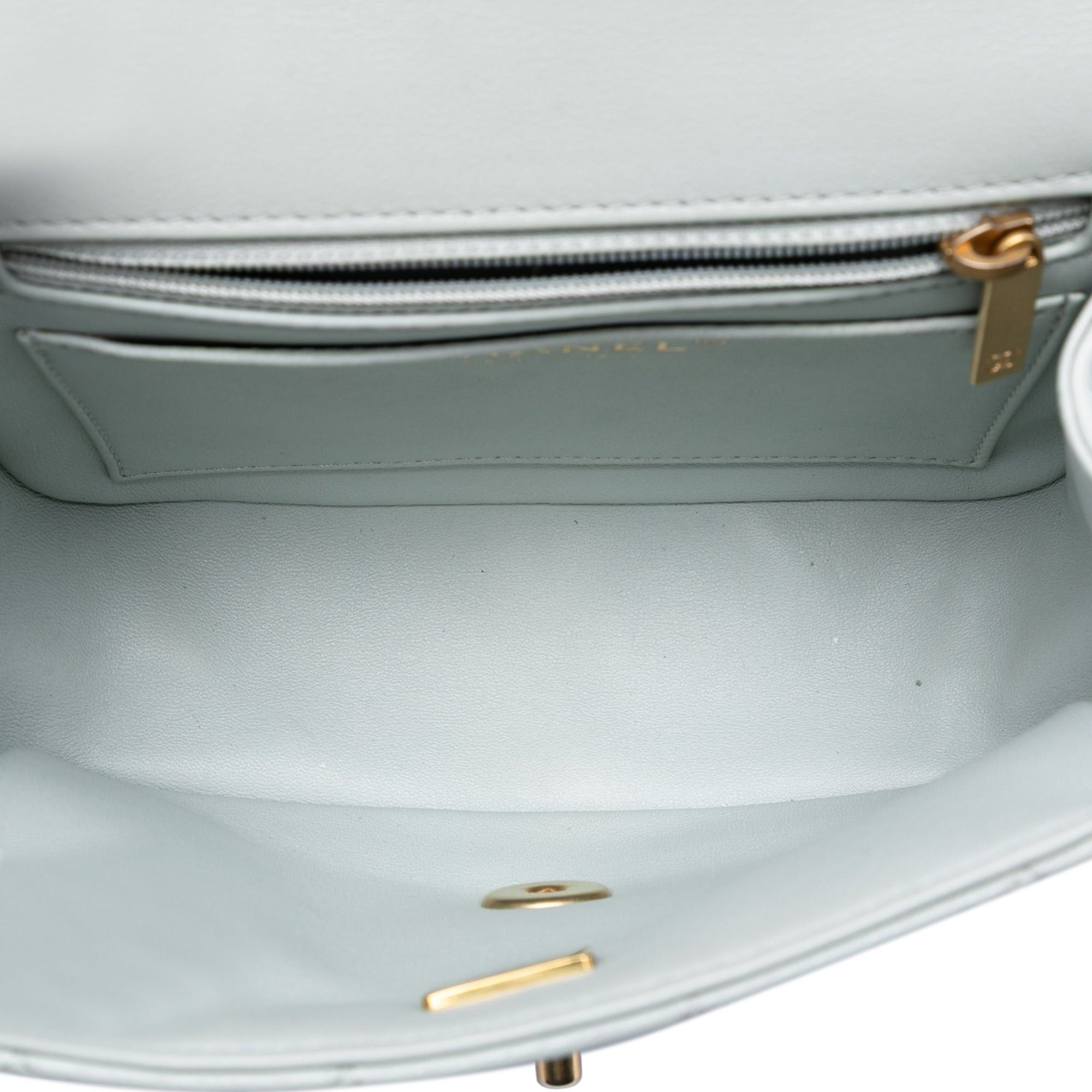 Chanel Mini Square Grained Calfskin Chain Flap Size ONE SIZE - 4 Thumbnail