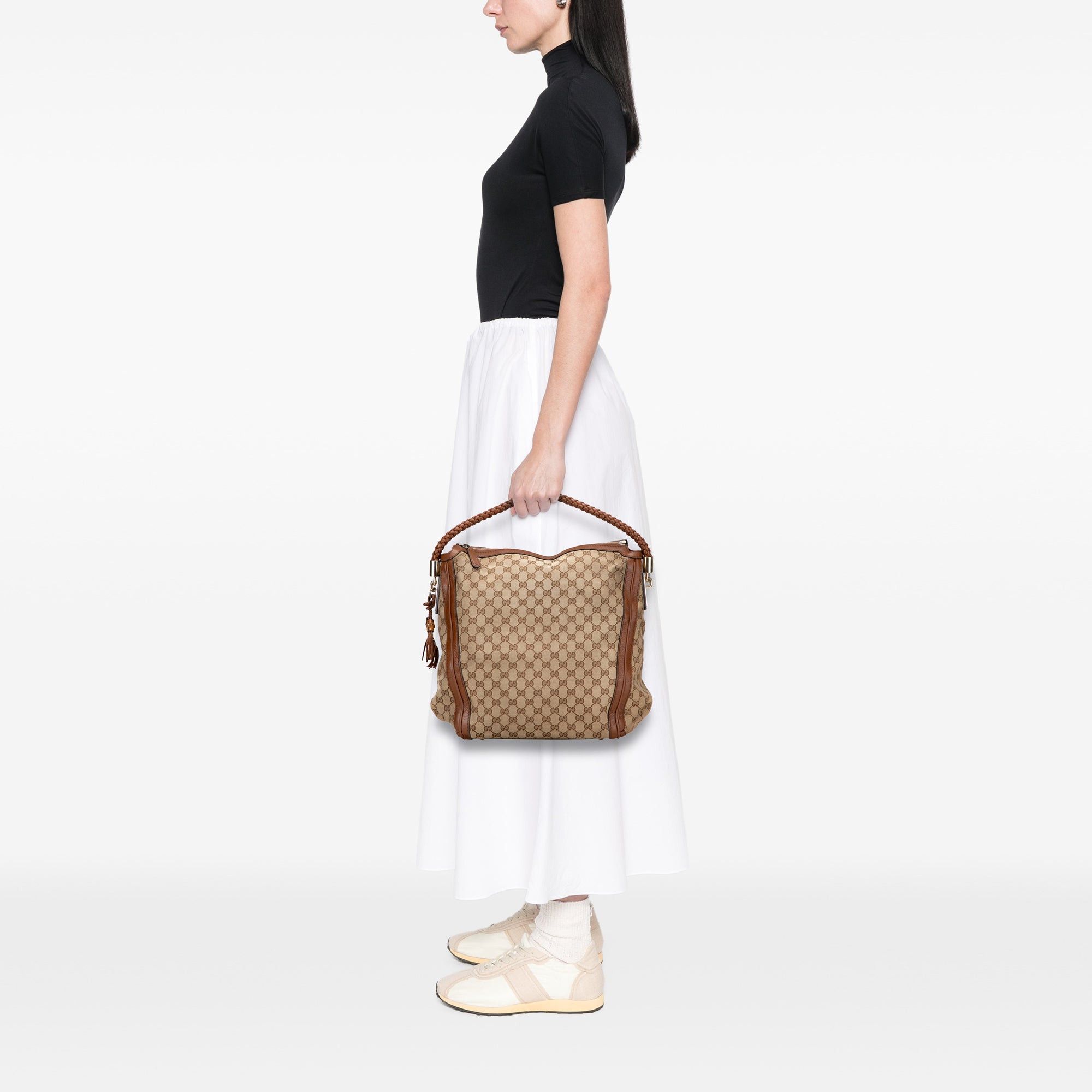 Gucci Large GG Canvas Bella Tote Size ONE SIZE - 10 Thumbnail