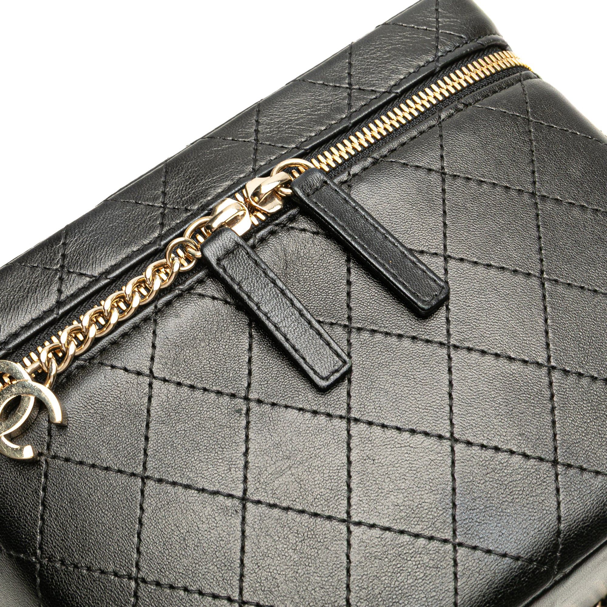 Chanel Large Quilted Lambskin Knock On Wood Vanity Case Size ONE SIZE - 9 Thumbnail
