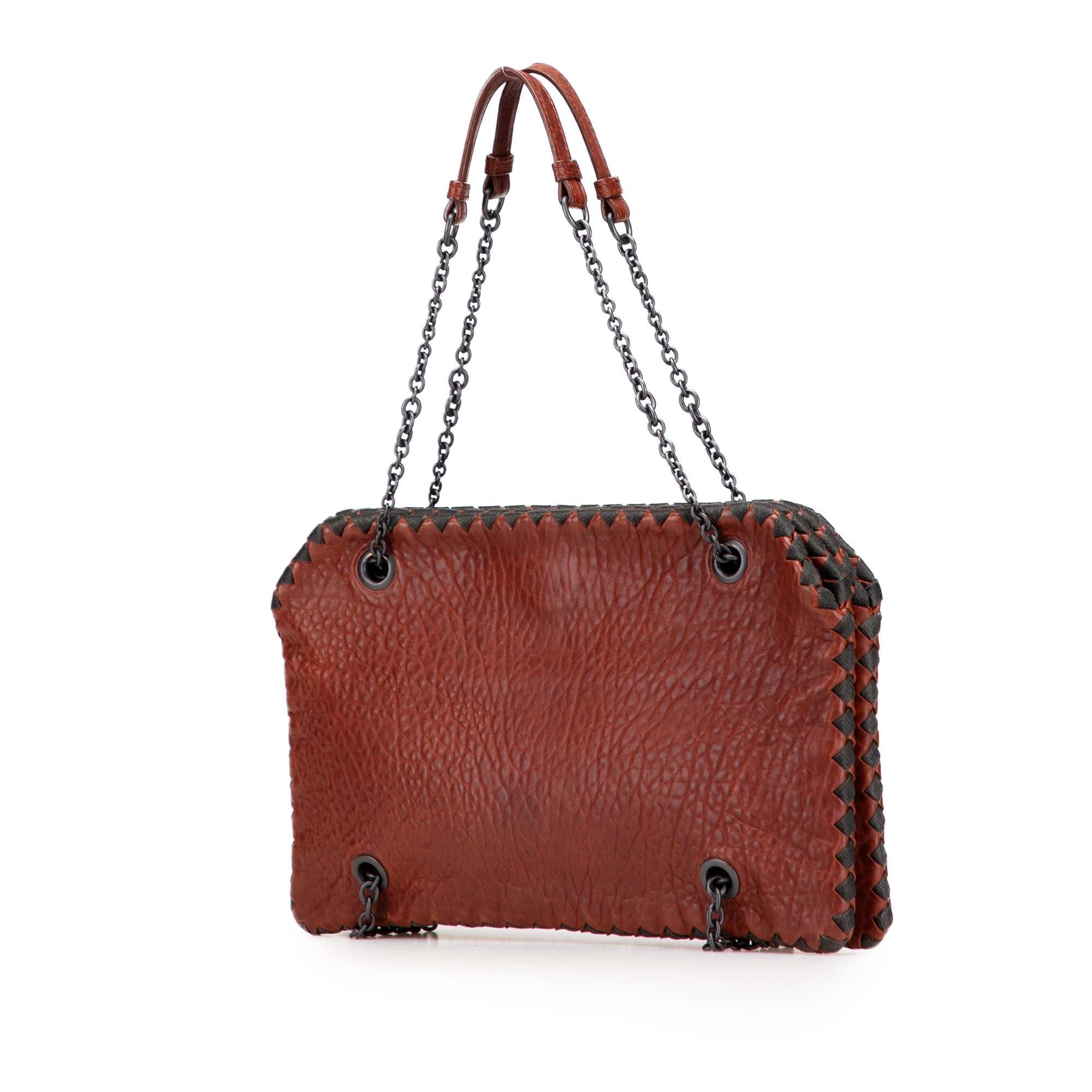 Bottega Veneta Textured Leather Whipstitch Duo Shoulder Bag Size ONE SIZE - 2 Thumbnail