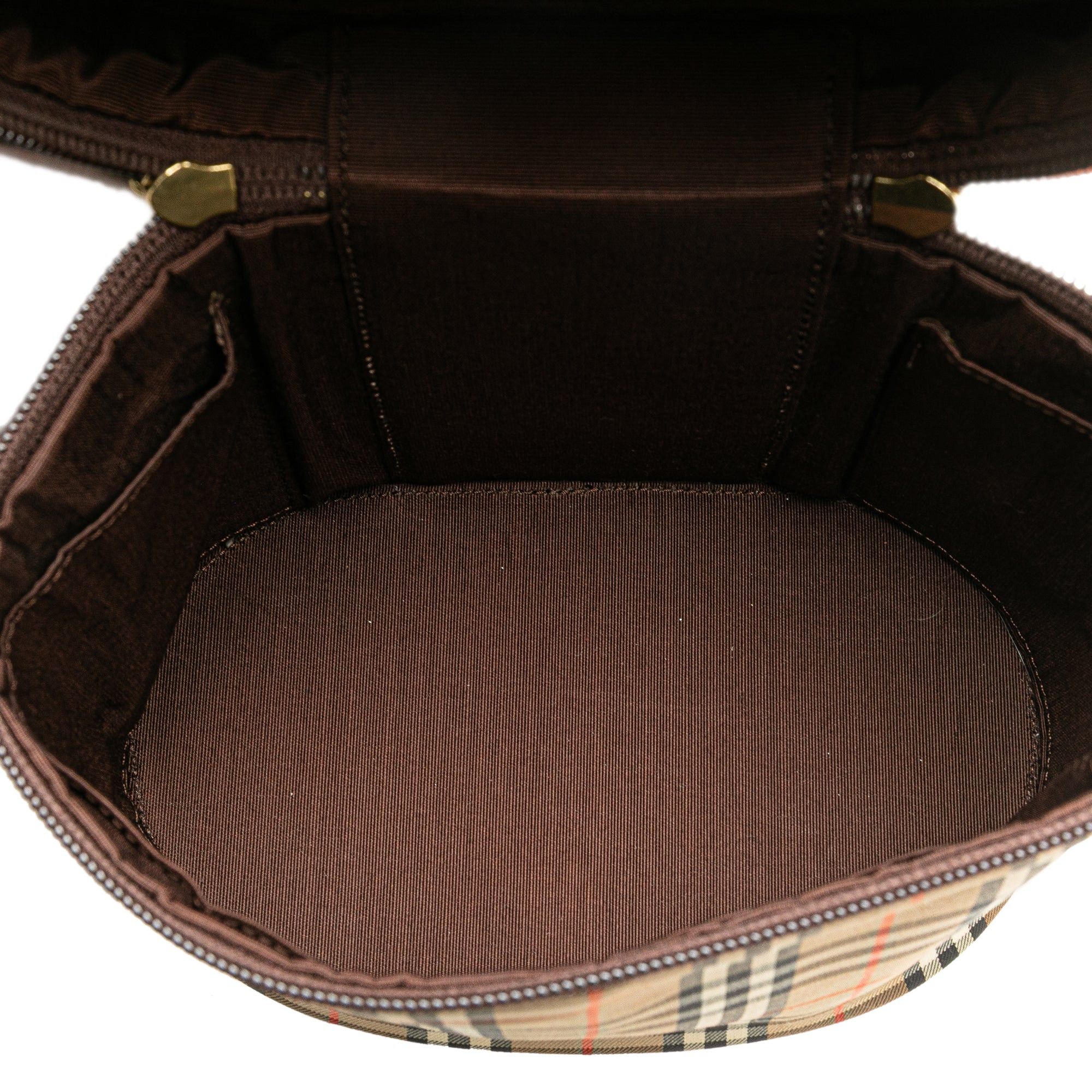 Burberry Haymarket Check Canvas Vanity Bag Size ONE SIZE - 4 Thumbnail