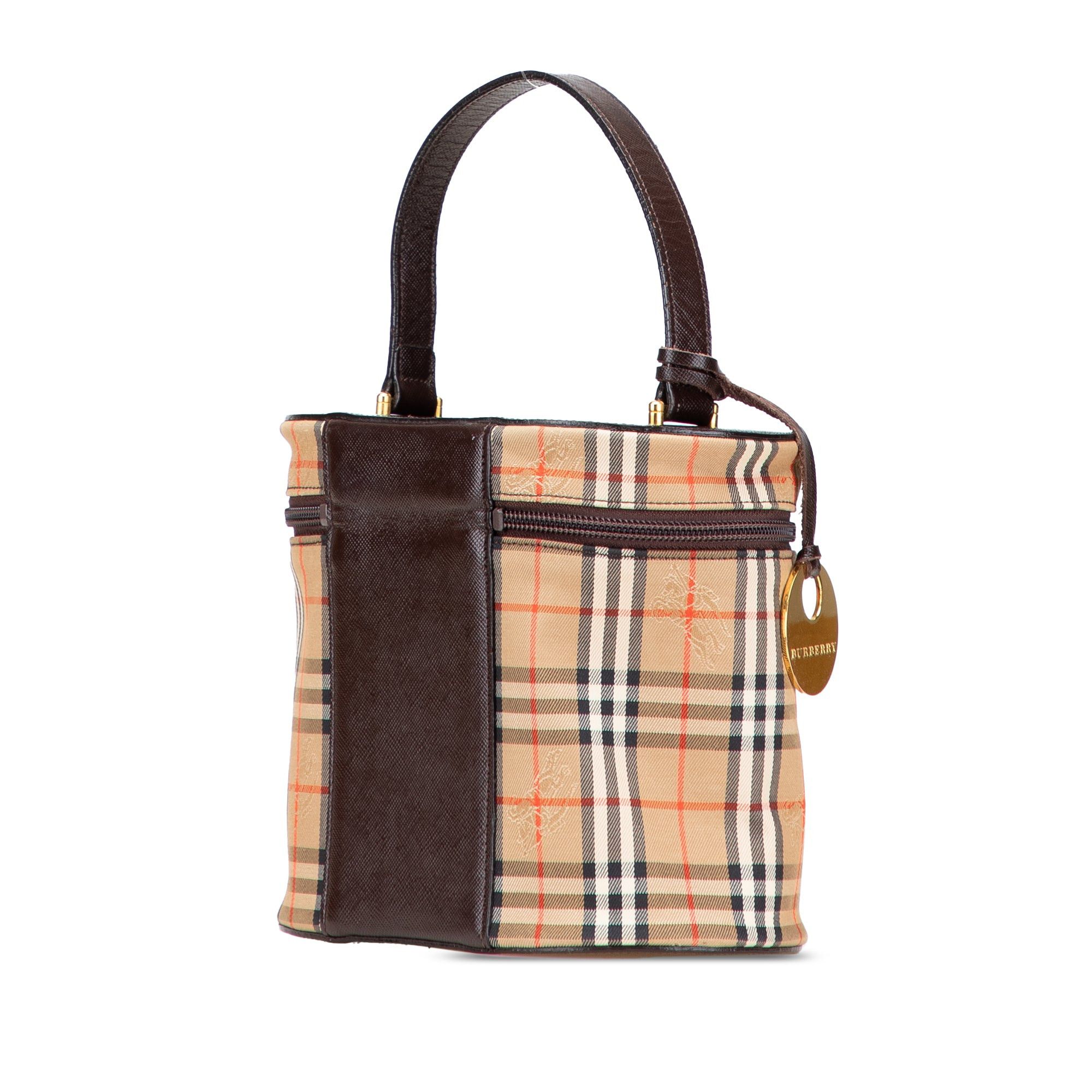 Burberry Haymarket Check Canvas Vanity Bag Size ONE SIZE - 2 Thumbnail