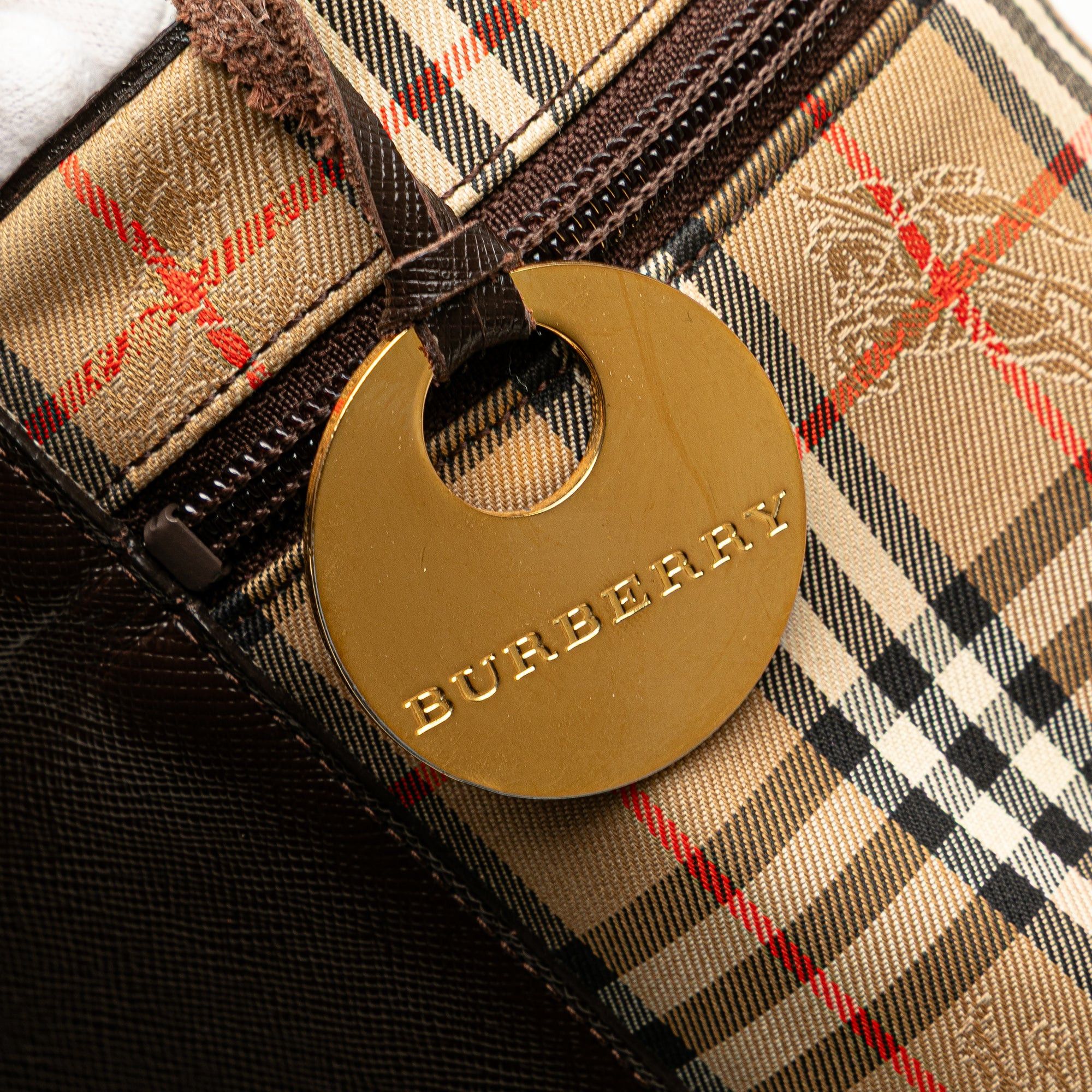 Burberry Haymarket Check Canvas Vanity Bag Size ONE SIZE - 5 Thumbnail