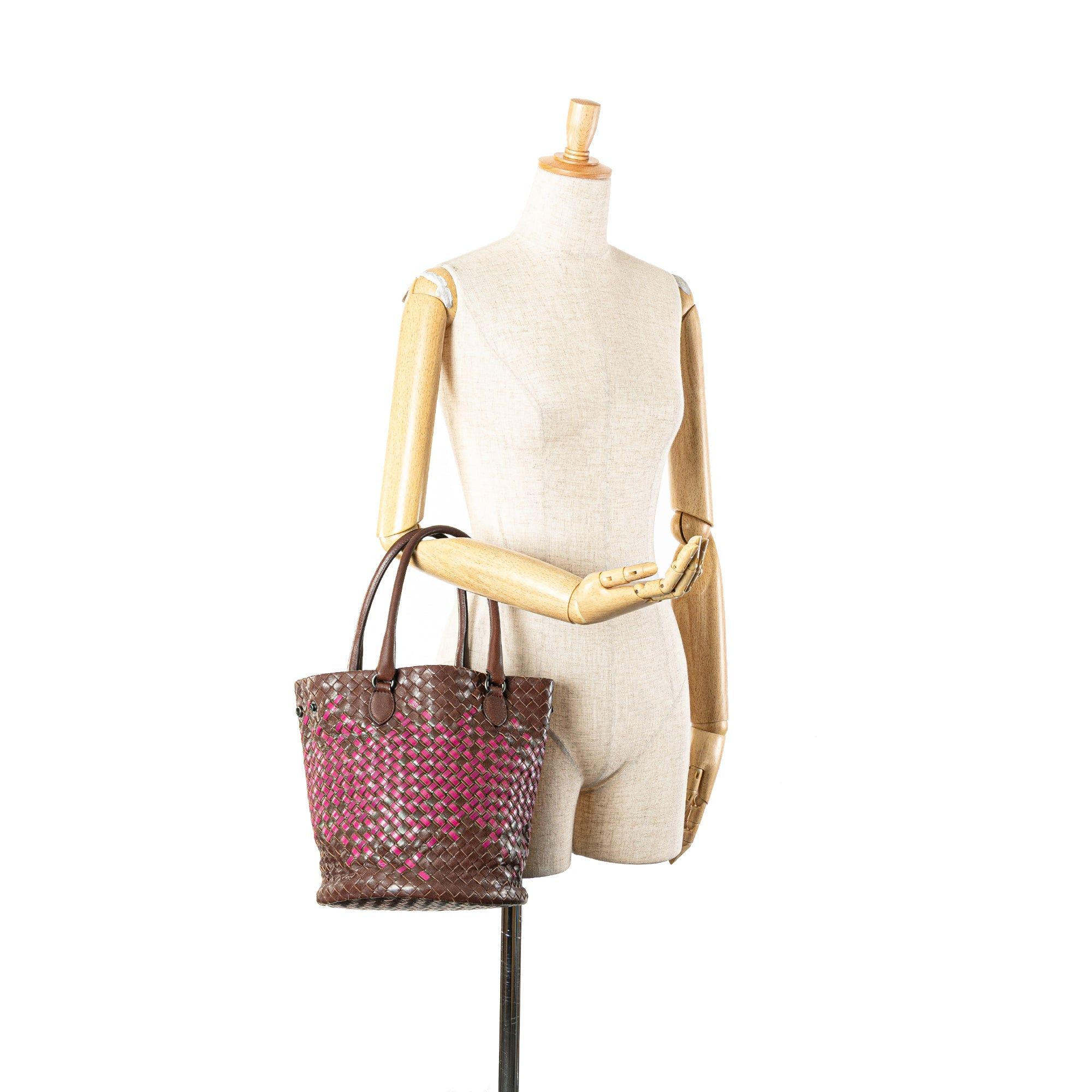 Bottega Veneta Bicolor Nappa Intrecciato Bucket Bag Size ONE SIZE - 11 Thumbnail
