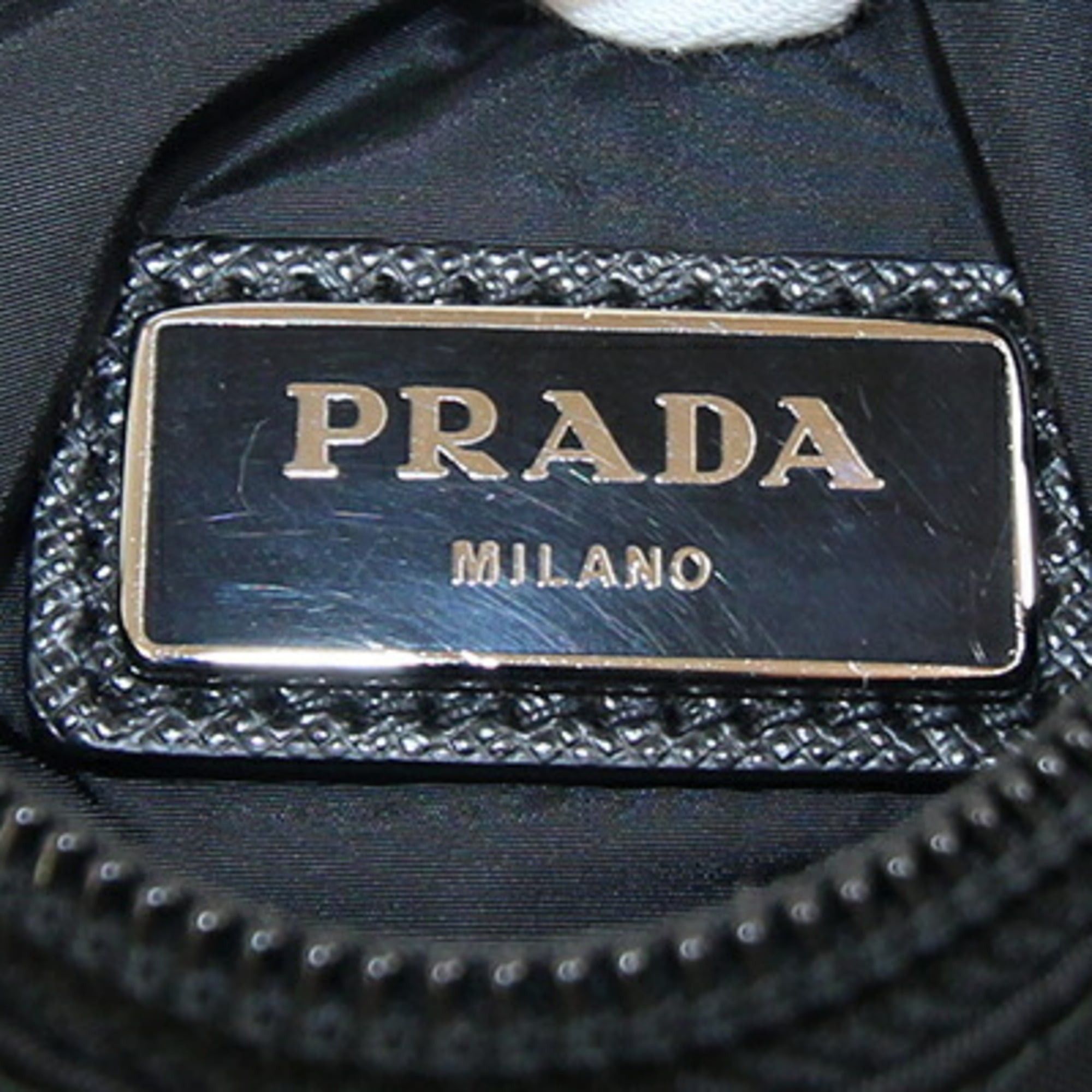 Prada Prada Shoulder Bag 2VH059 Black Nylon Crossbody Pouch for Women and Men PRADA Size ONE SIZE - 4 Thumbnail