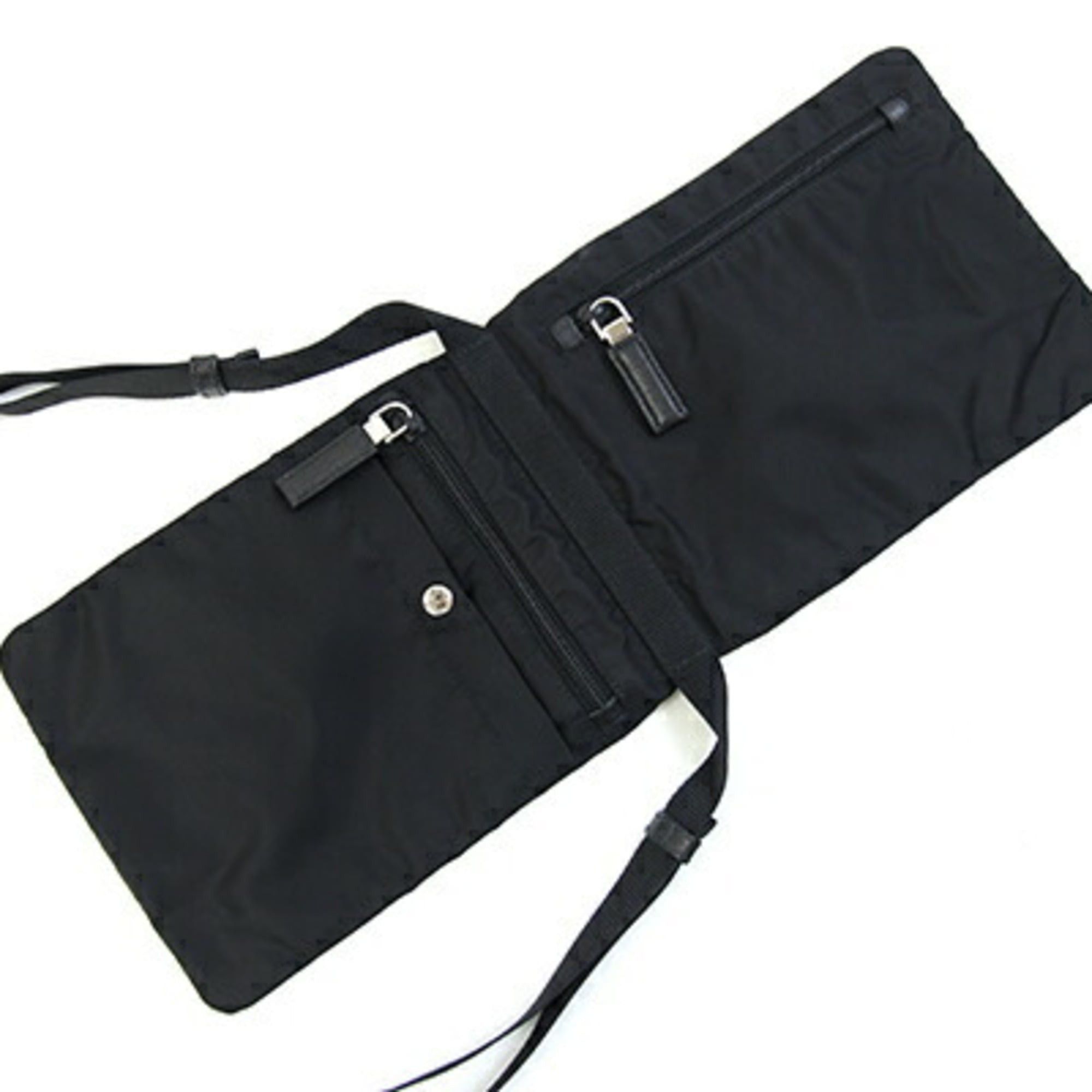 Prada Prada Shoulder Bag 2VH059 Black Nylon Crossbody Pouch for Women and Men PRADA Size ONE SIZE - 3 Thumbnail