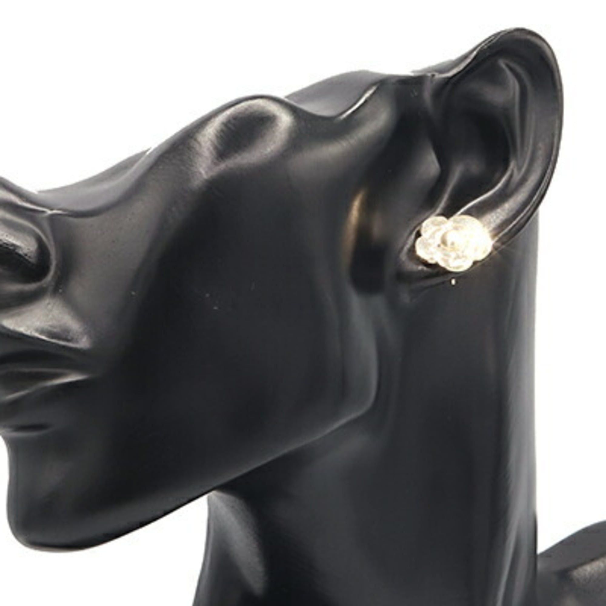 Chanel Chanel Earrings, Camellia, Silver Metal, Faux Pearl, B18V, 2018 Model, Coco Mark, Women's, CHANEL Size ONE SIZE - 7 Thumbnail