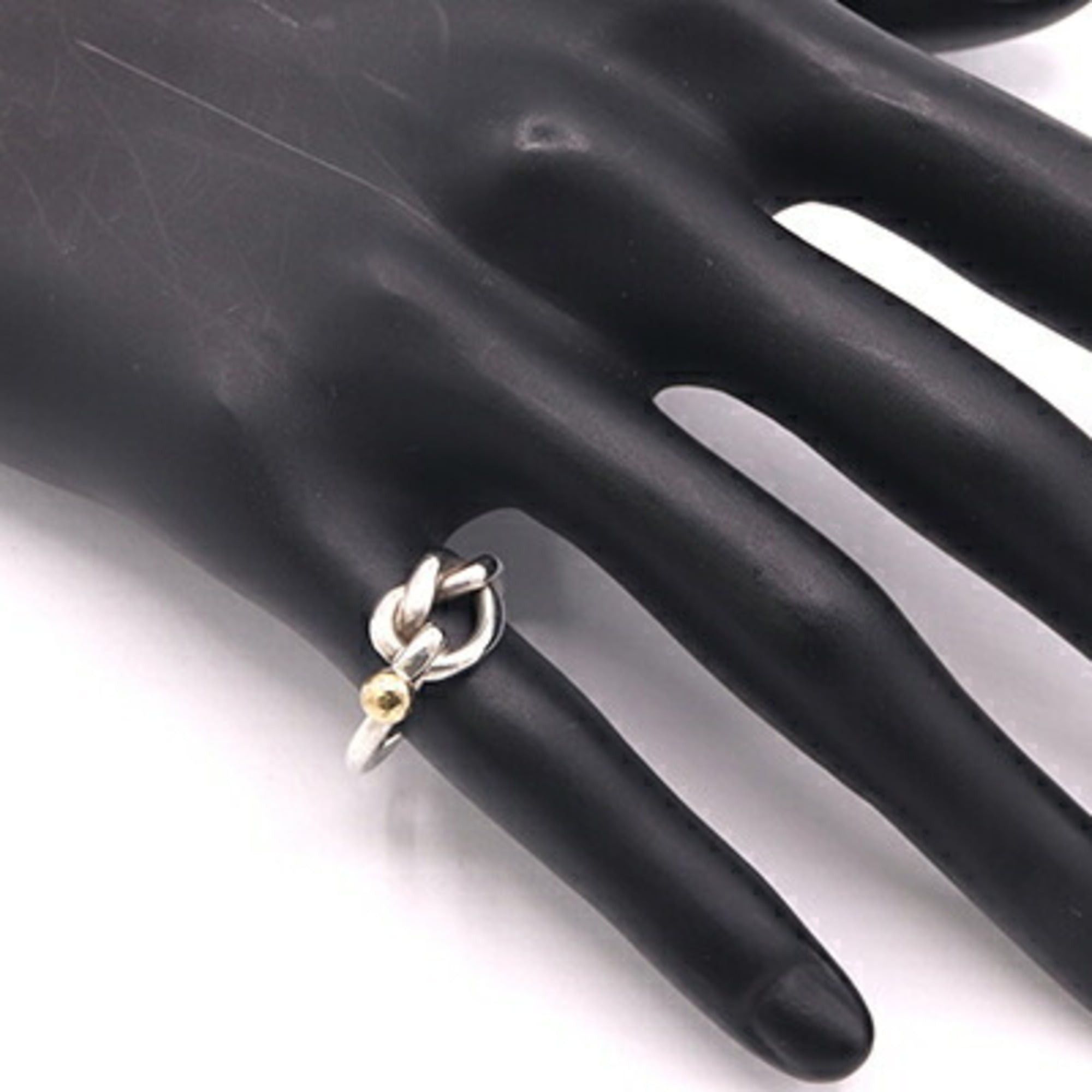 Tiffany & Co. Tiffany & Co. Love Knot Ring, Sterling Silver 925 and 18K Yellow Gold Combination, Women's Ring. Size ONE SIZE - 6 Thumbnail