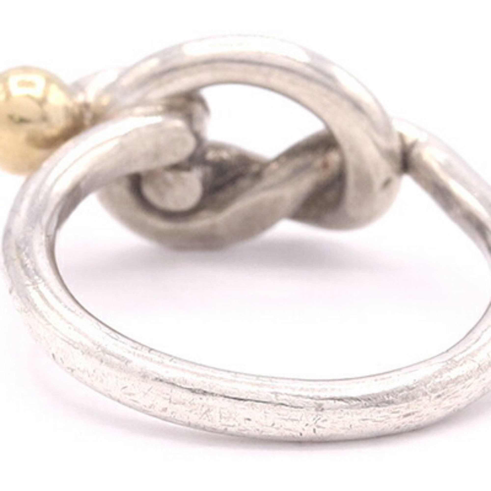 Tiffany & Co. Tiffany & Co. Love Knot Ring, Sterling Silver 925 and 18K Yellow Gold Combination, Women's Ring. Size ONE SIZE - 2 Thumbnail