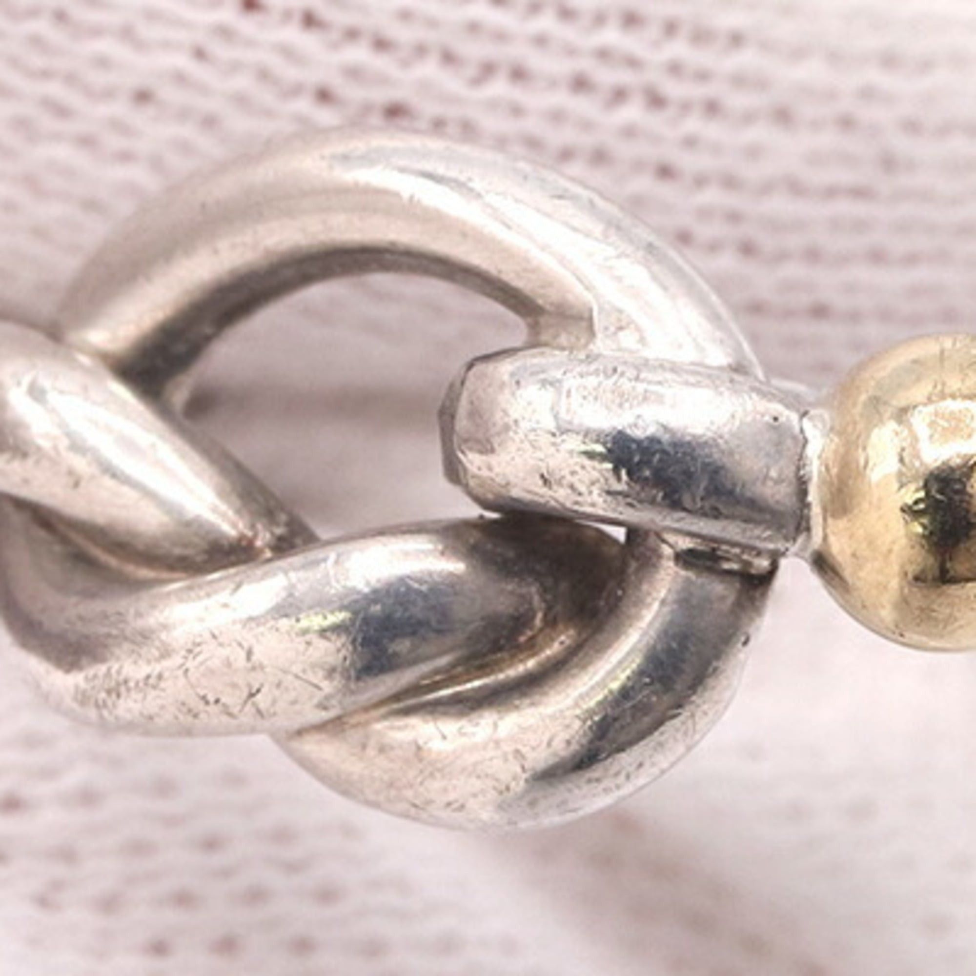 Tiffany & Co. Tiffany & Co. Love Knot Ring, Sterling Silver 925 and 18K Yellow Gold Combination, Women's Ring. Size ONE SIZE - 4 Thumbnail