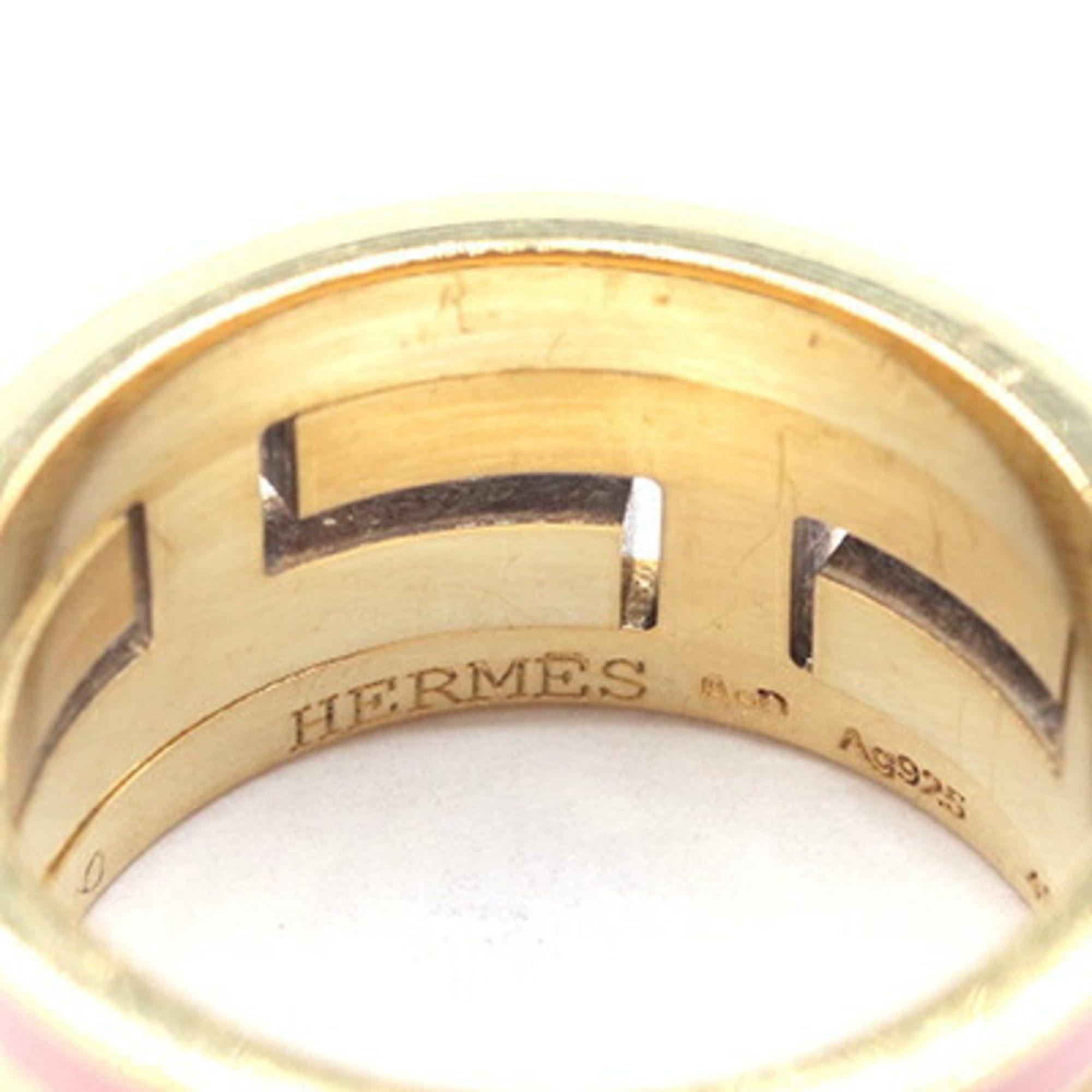 Hermes Hermes Ring Move H Pink Gold SV Sterling Silver 925 Size 49 Women's HERMES Size ONE SIZE - 3 Thumbnail