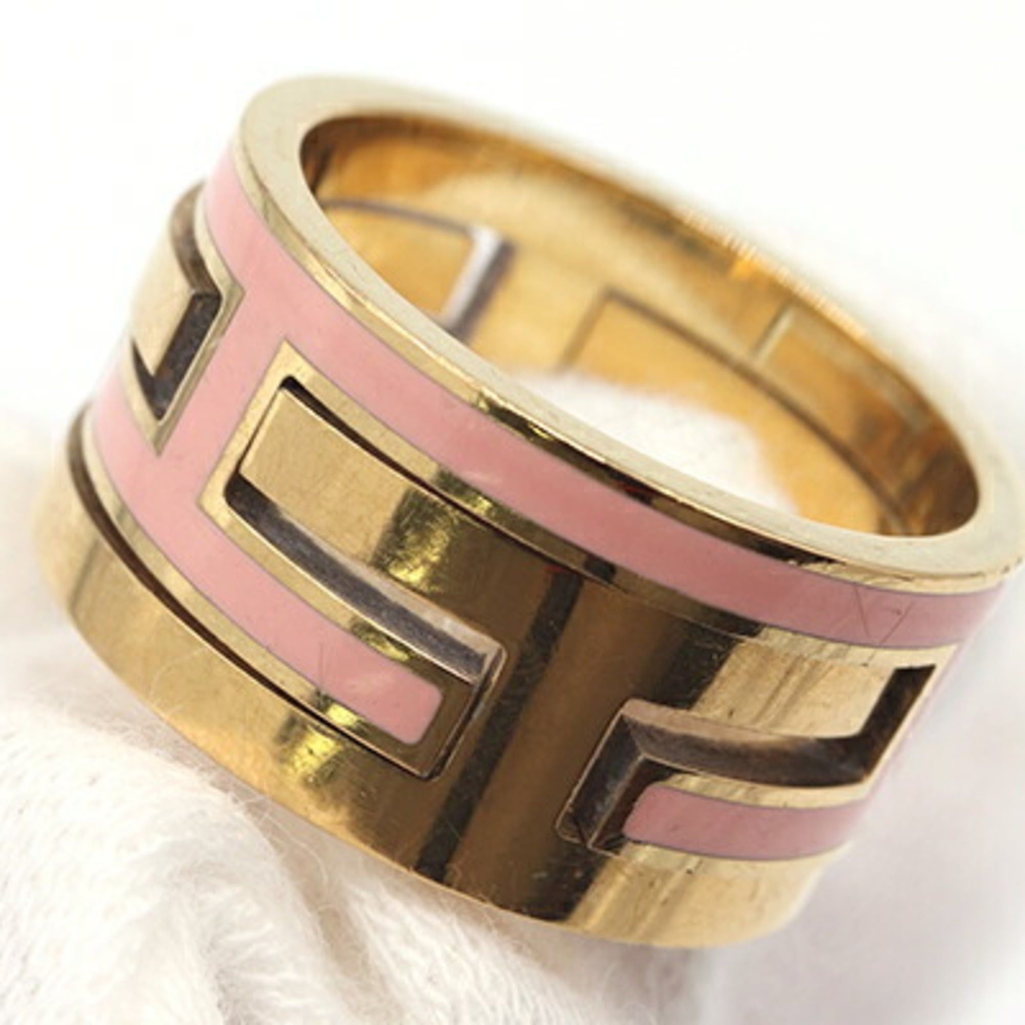Hermes Hermes Ring Move H Pink Gold SV Sterling Silver 925 Size 49 Women's HERMES Size ONE SIZE - 5 Thumbnail