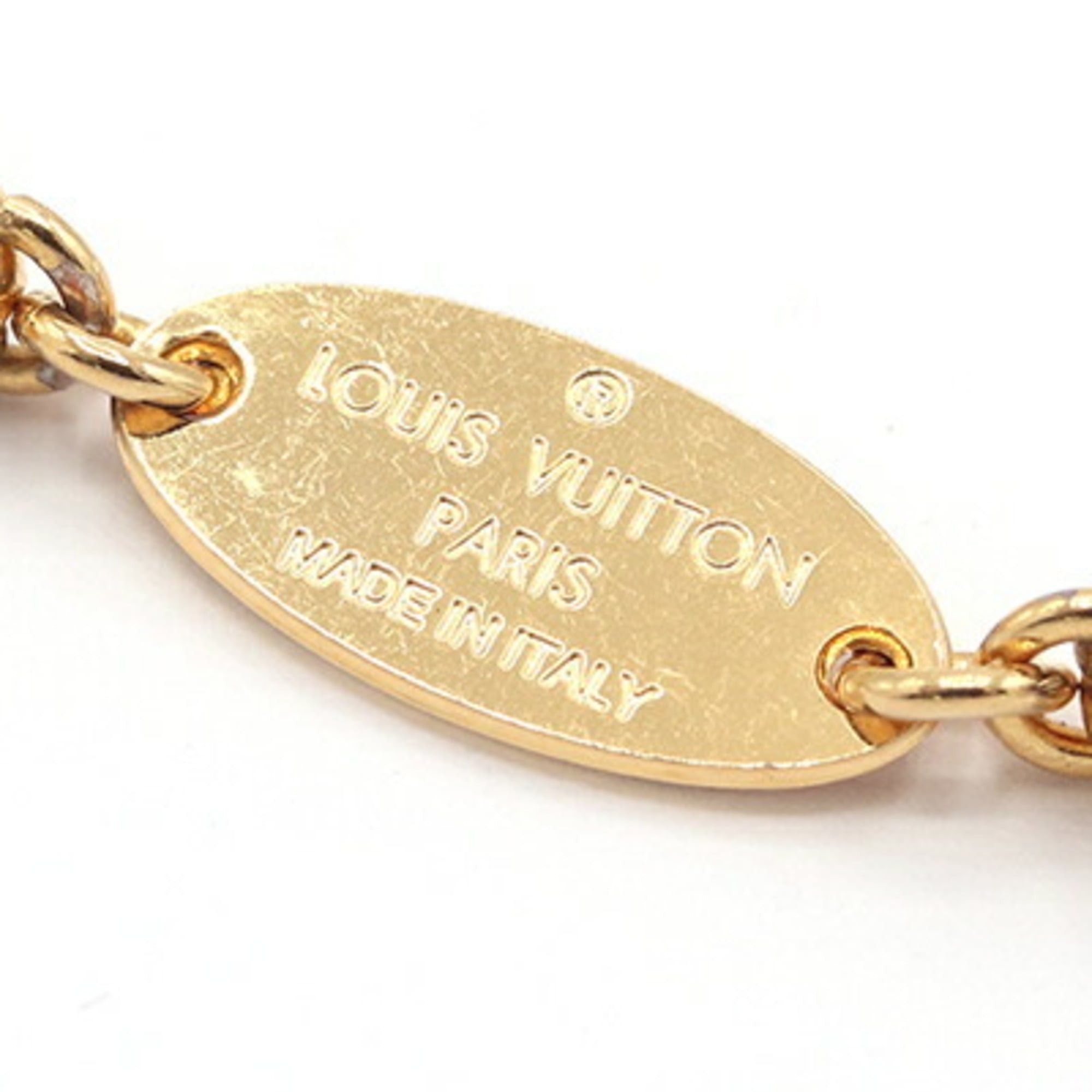 Louis Vuitton Louis Vuitton Collier Louise Necklace M64281 Gold Silver Metal Pendant Long Double Chain LV Men's LOUIS VUITTON Size ONE SIZE - 4 Thumbnail