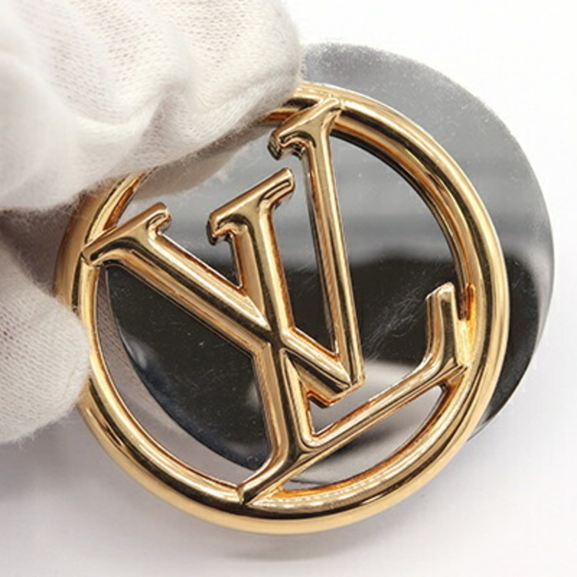 Louis Vuitton Louis Vuitton Collier Louise Necklace M64281 Gold Silver Metal Pendant Long Double Chain LV Men's LOUIS VUITTON Size ONE SIZE - 5 Thumbnail