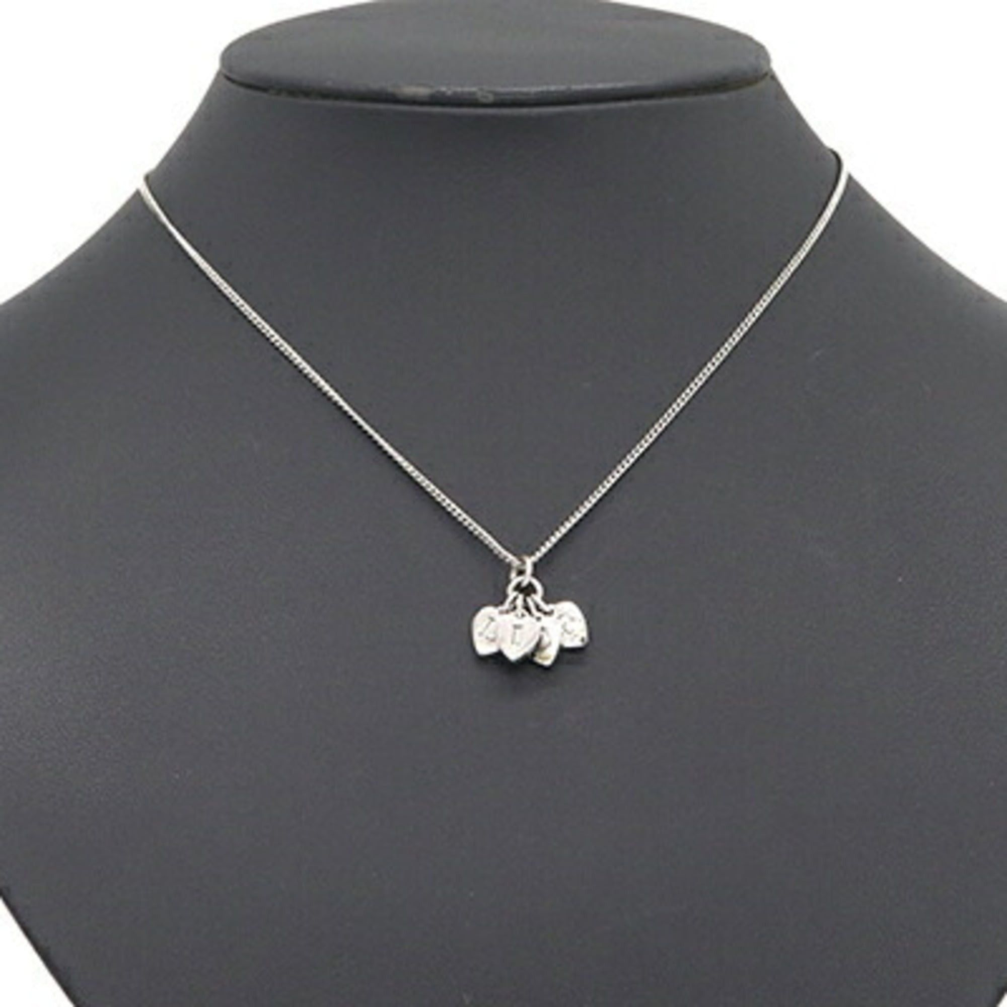 Dior Christian Dior Dior Necklace, Silver Metal Pendant Charm, Heart Design, Women's DIOR Size ONE SIZE - 6 Thumbnail