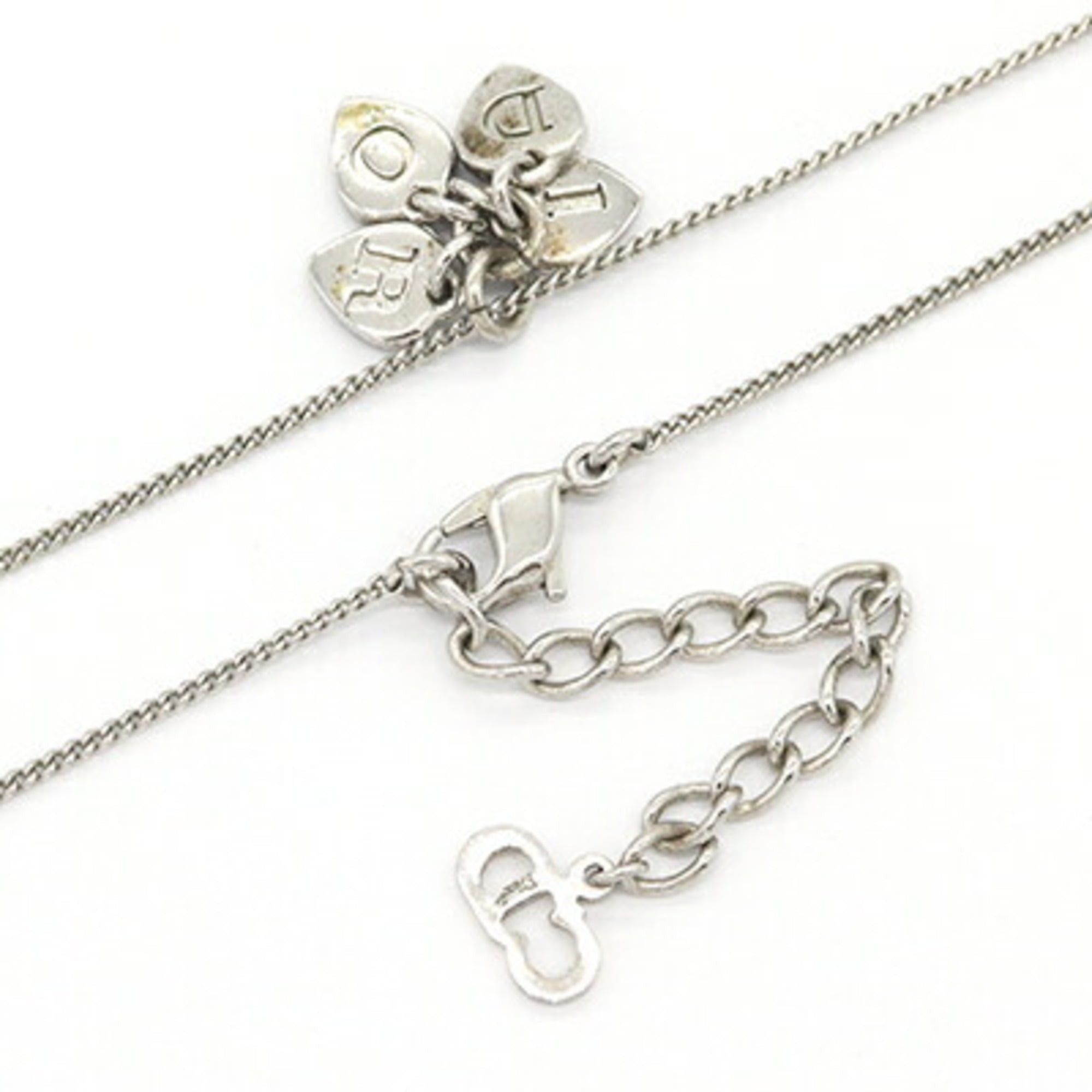 Dior Christian Dior Dior Necklace, Silver Metal Pendant Charm, Heart Design, Women's DIOR Size ONE SIZE - 3 Thumbnail