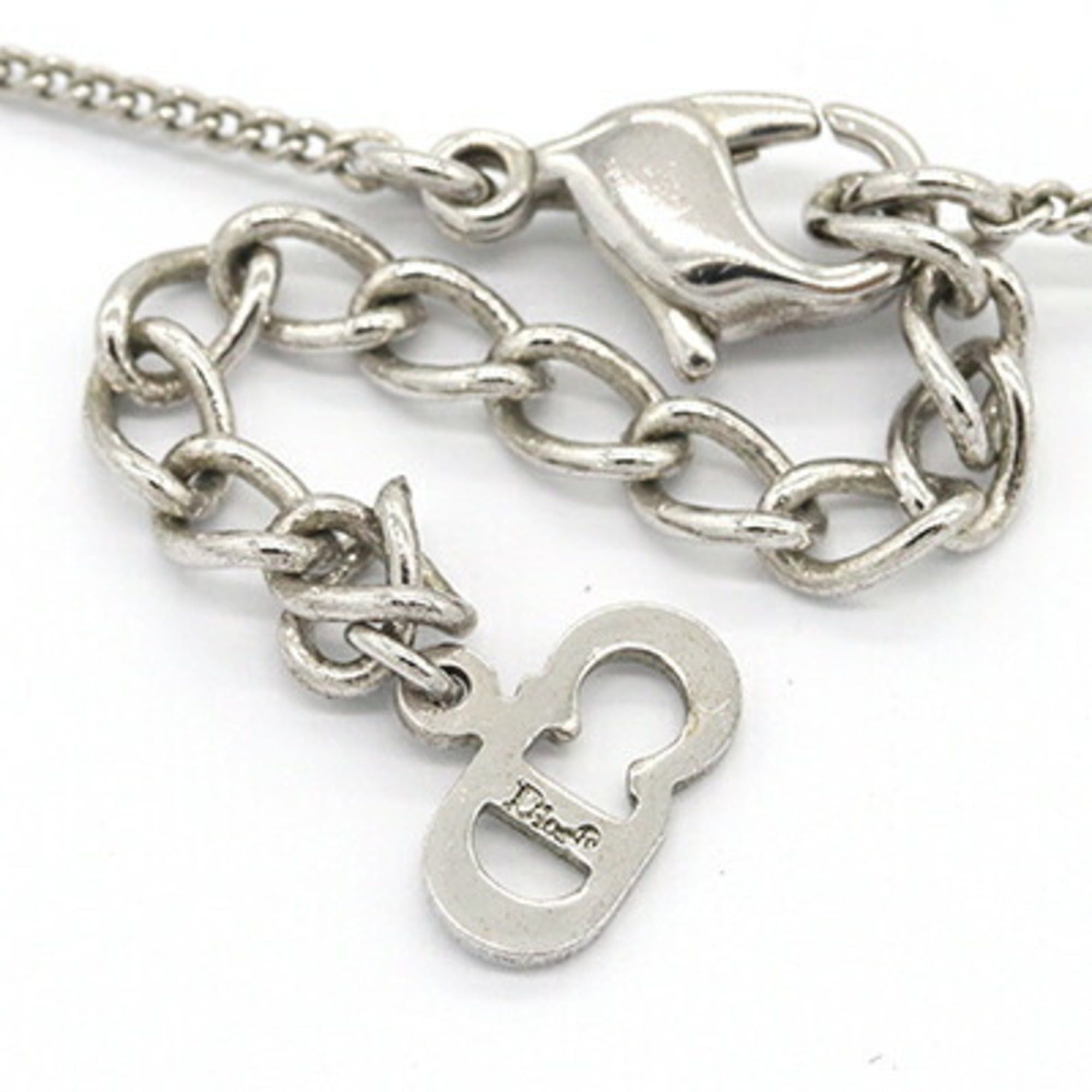 Dior Christian Dior Dior Necklace, Silver Metal Pendant Charm, Heart Design, Women's DIOR Size ONE SIZE - 5 Thumbnail